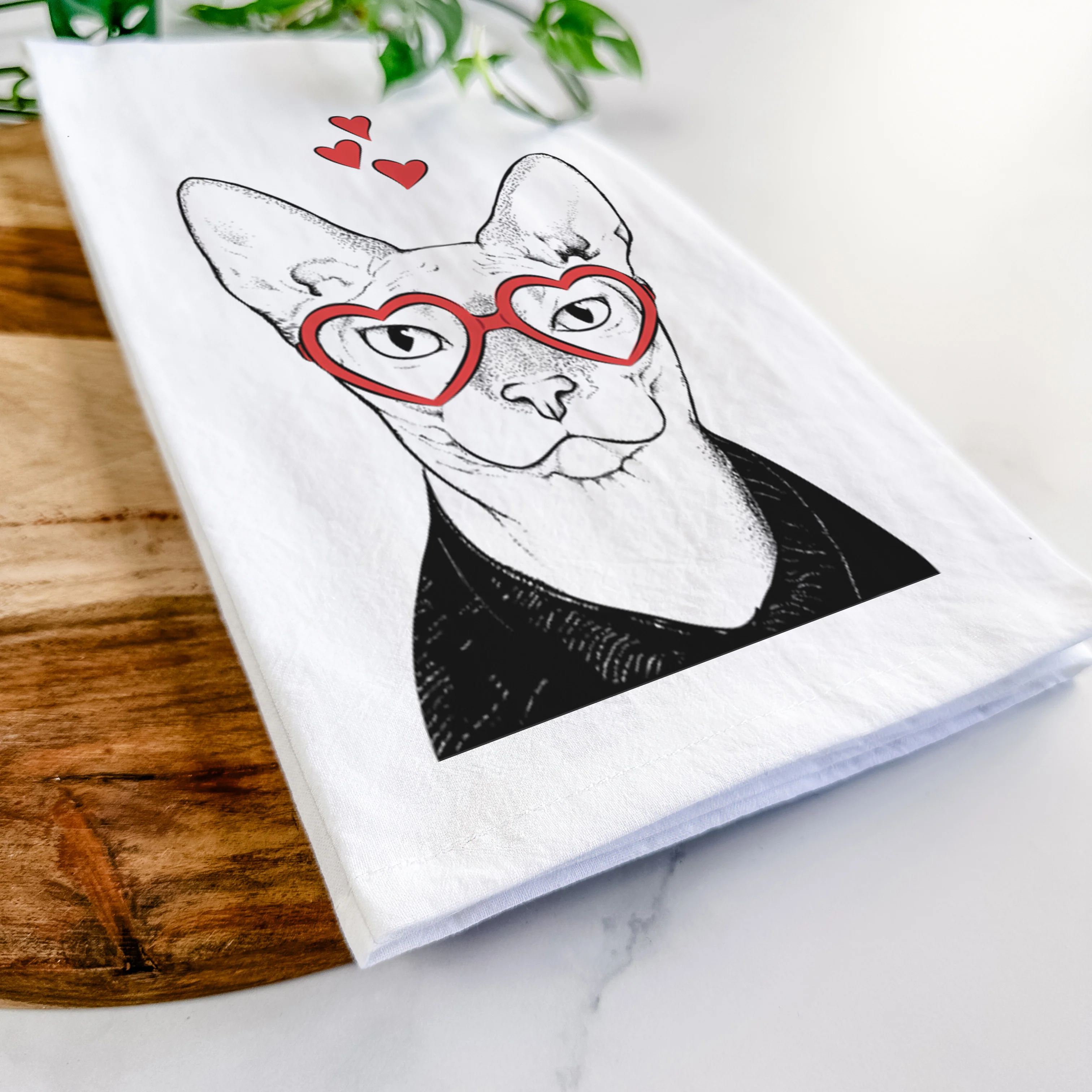 Oliver Watson the Sphynx Cat Tea Towel - Image 7