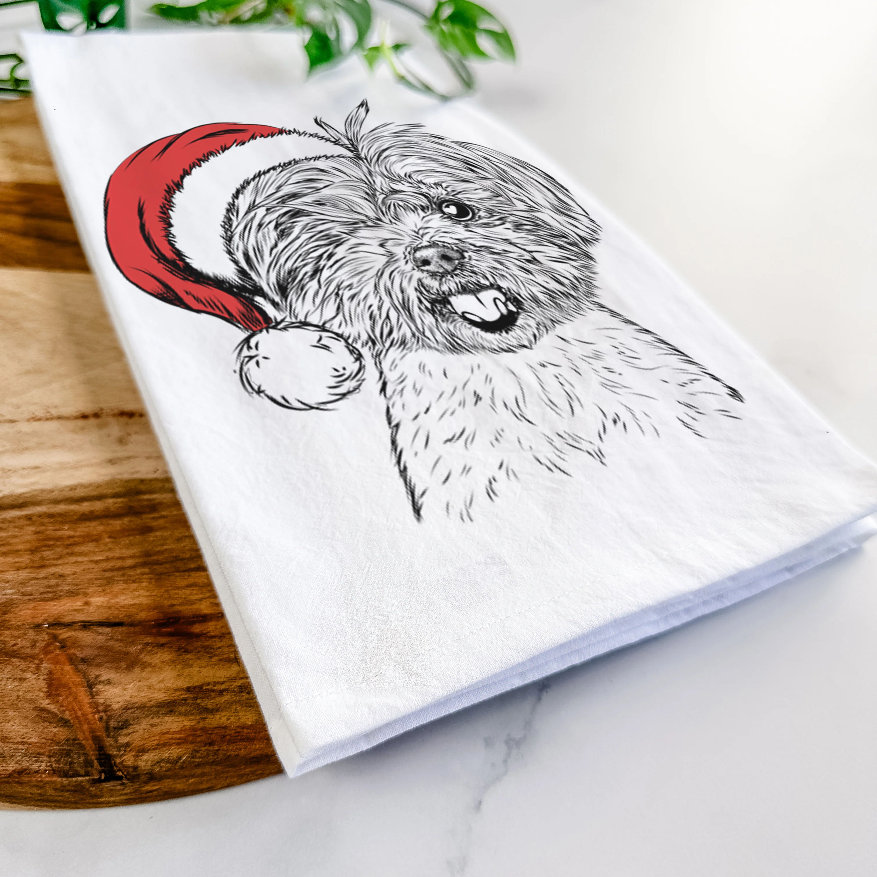 Oliver the Yorkie Mix Tea Towel - Image 9
