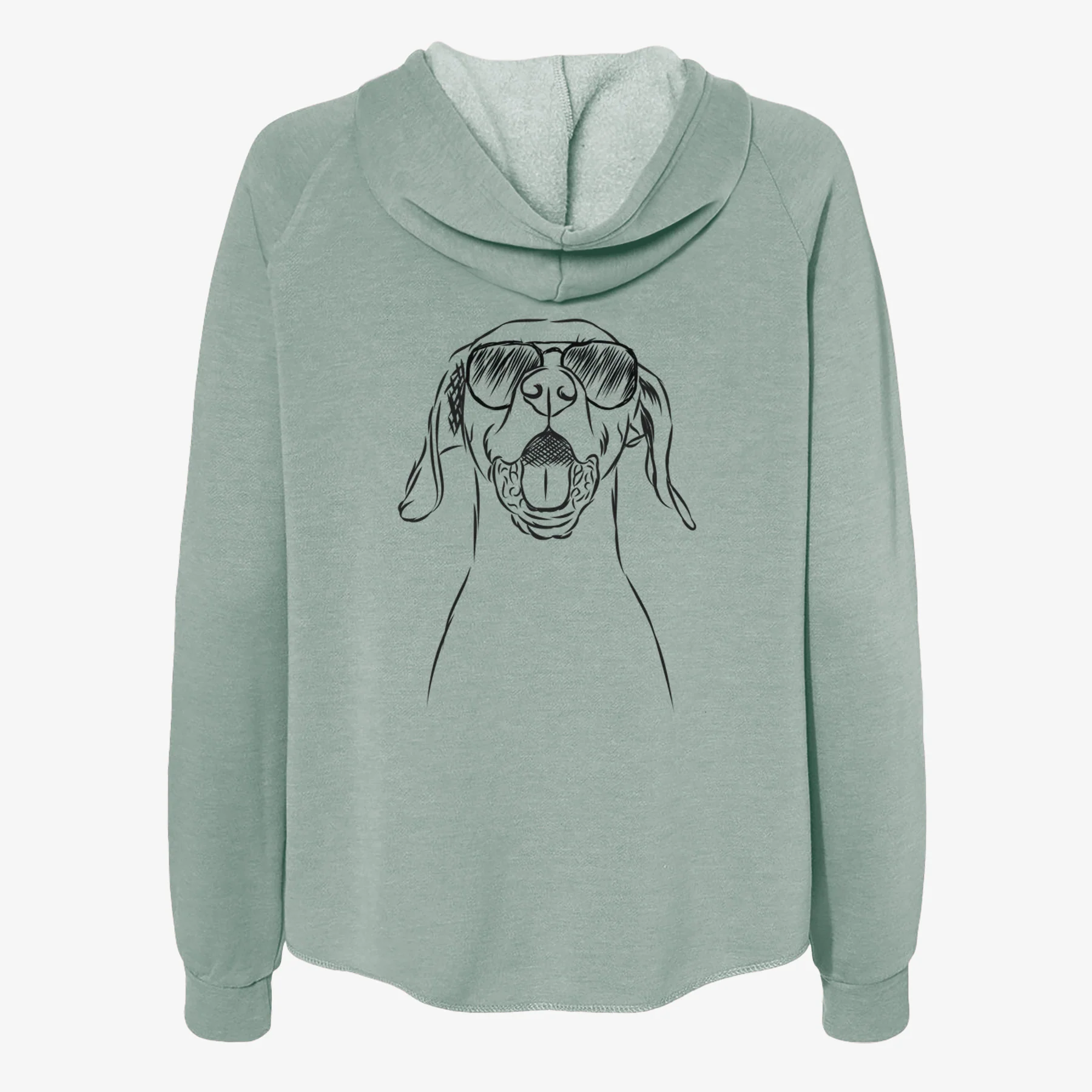 Ollie the Vizsla - Women's Cali Wave Zip-Up Sweatshirt - Image 7