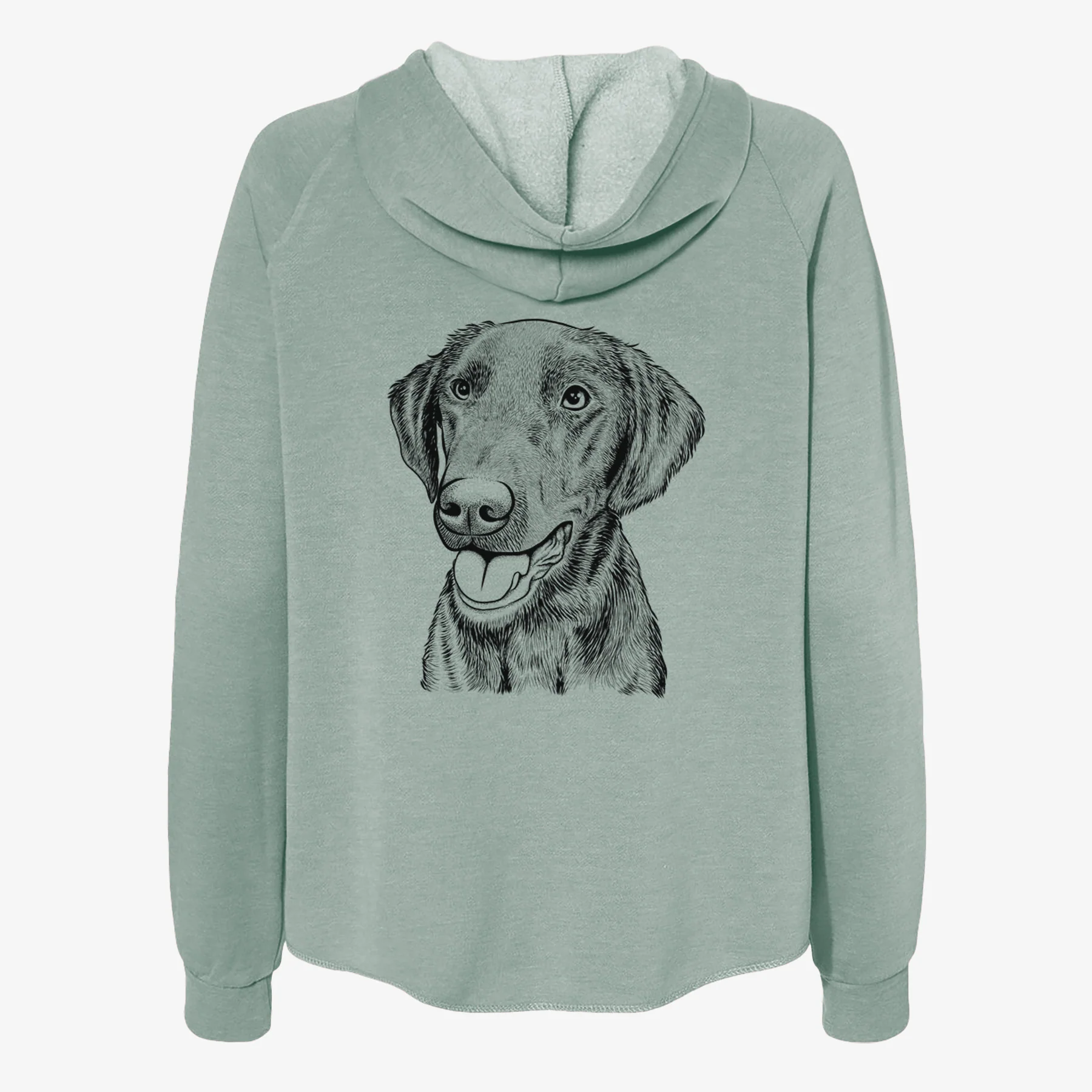 Onyx the Labrador Retriever - Women's Cali Wave Zip-Up Sweatshirt - Image 4