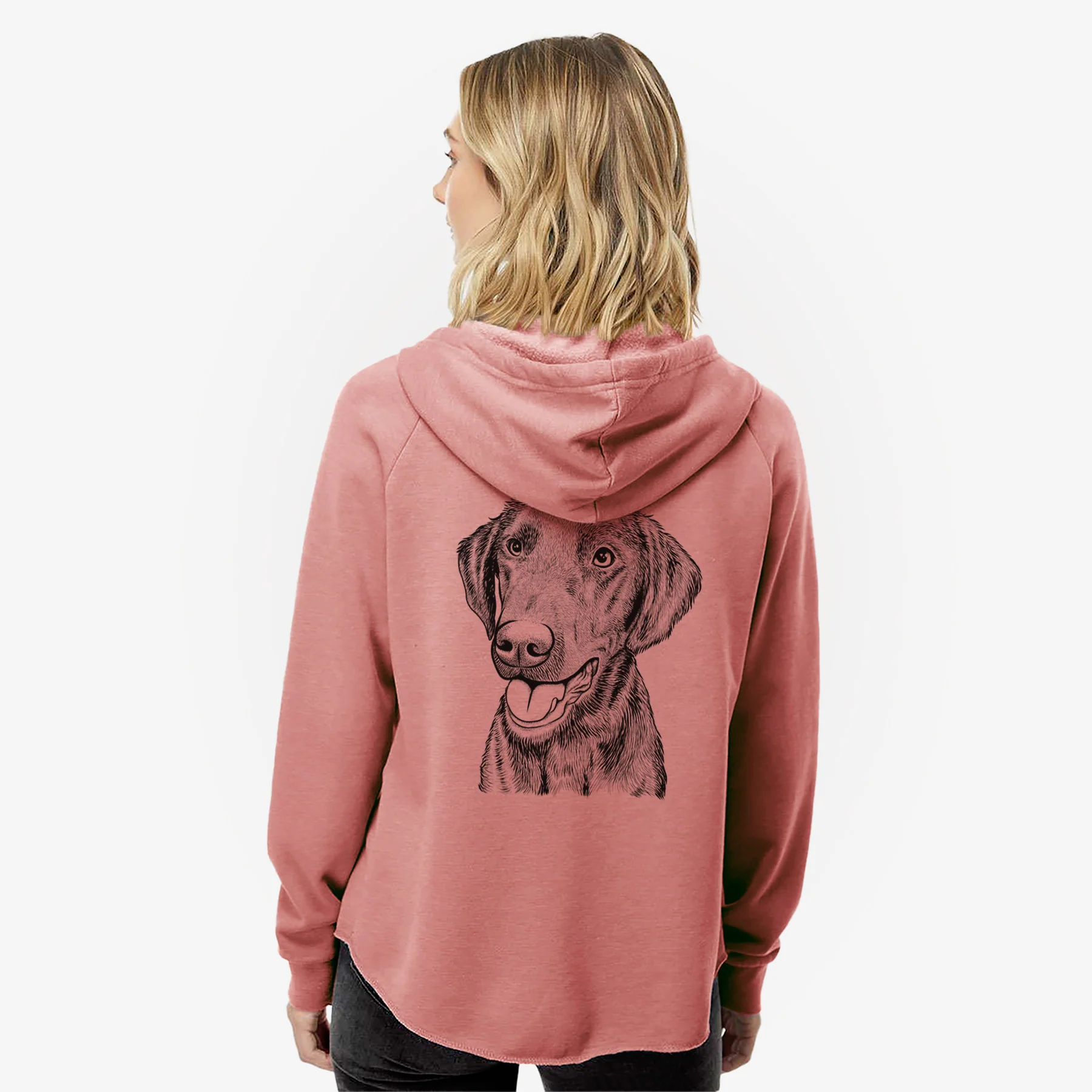 Onyx the Labrador Retriever - Women's Cali Wave Zip-Up Sweatshirt - Image 5