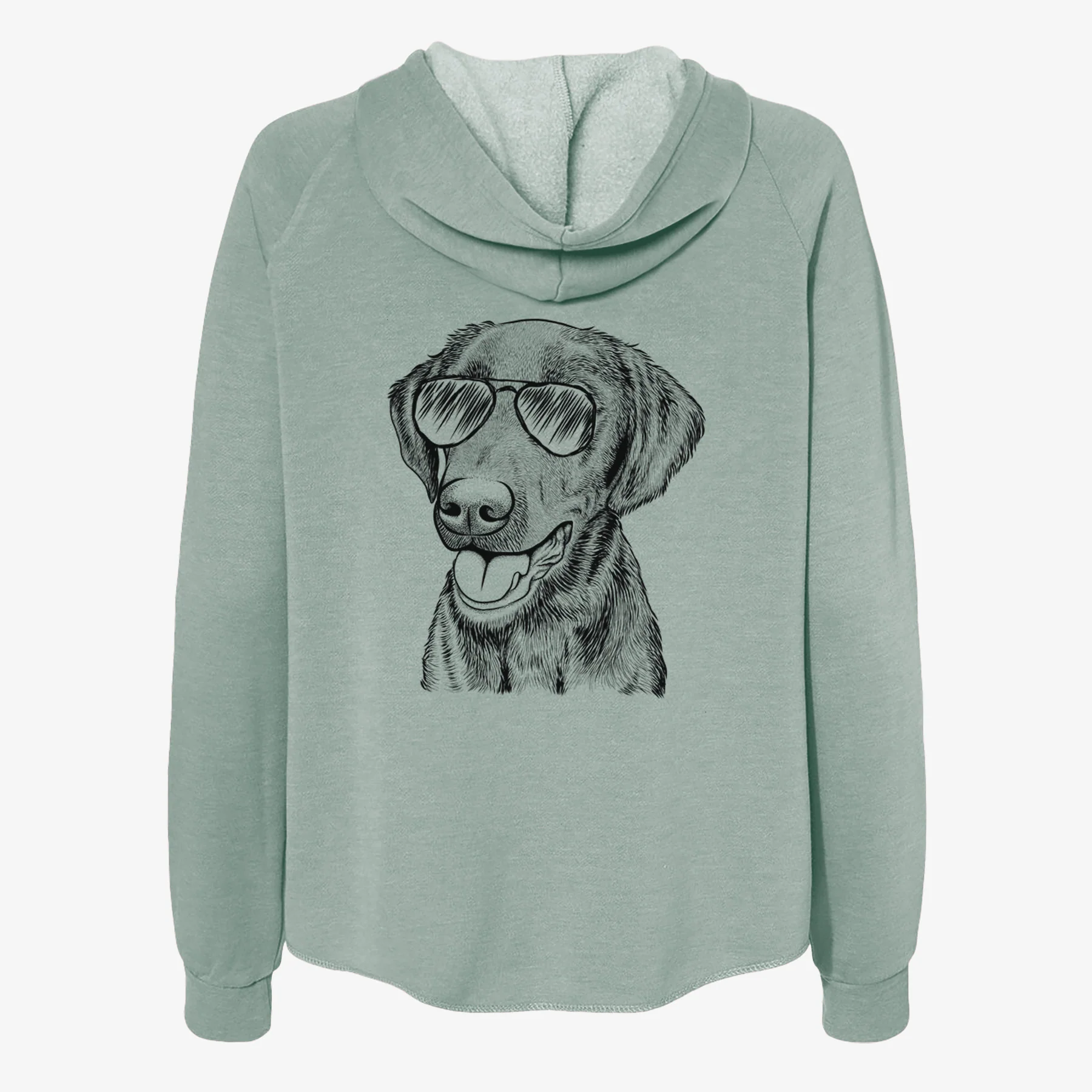 Onyx the Labrador Retriever - Women's Cali Wave Zip-Up Sweatshirt - Image 7