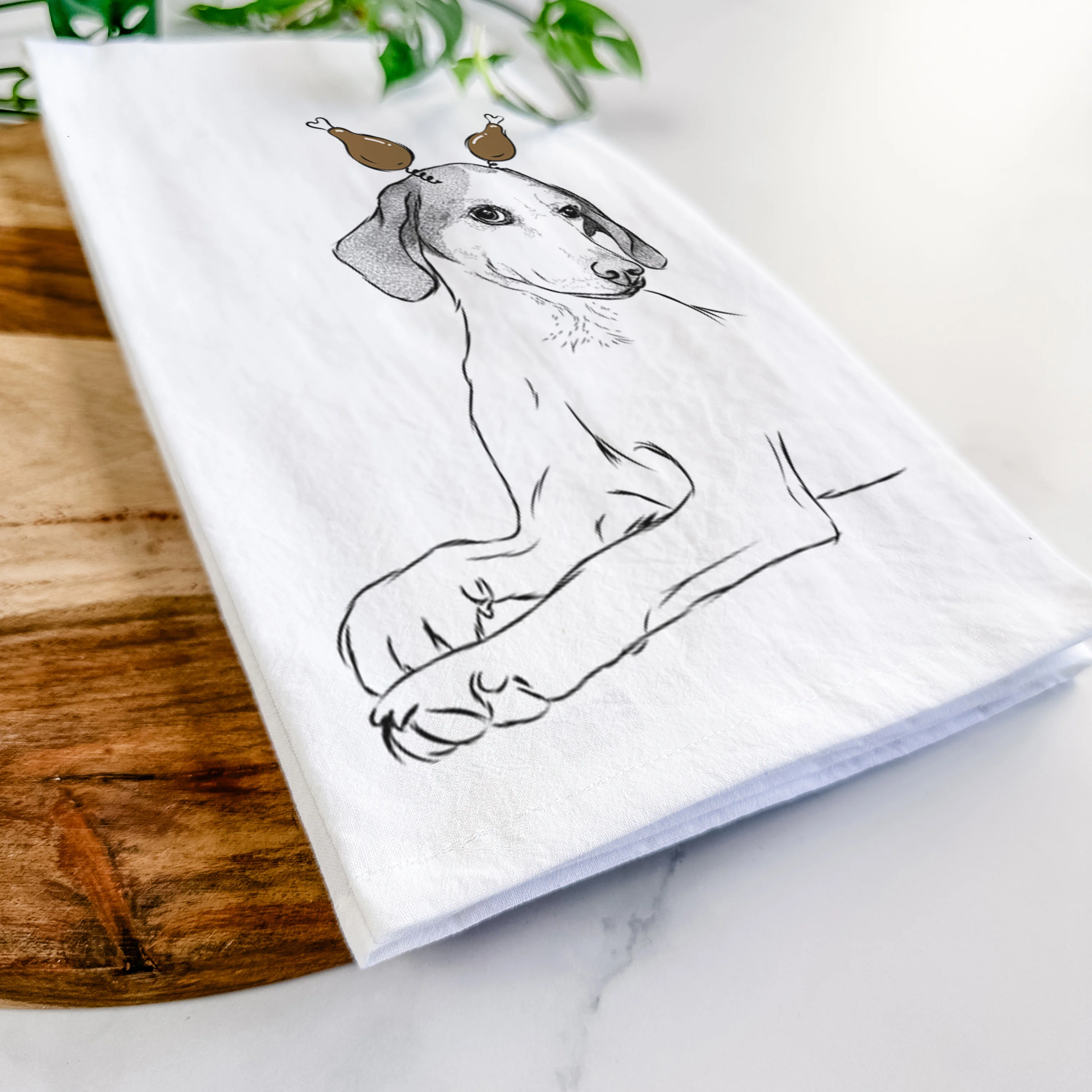 Opie the Foxhound Tea Towel - Image 11