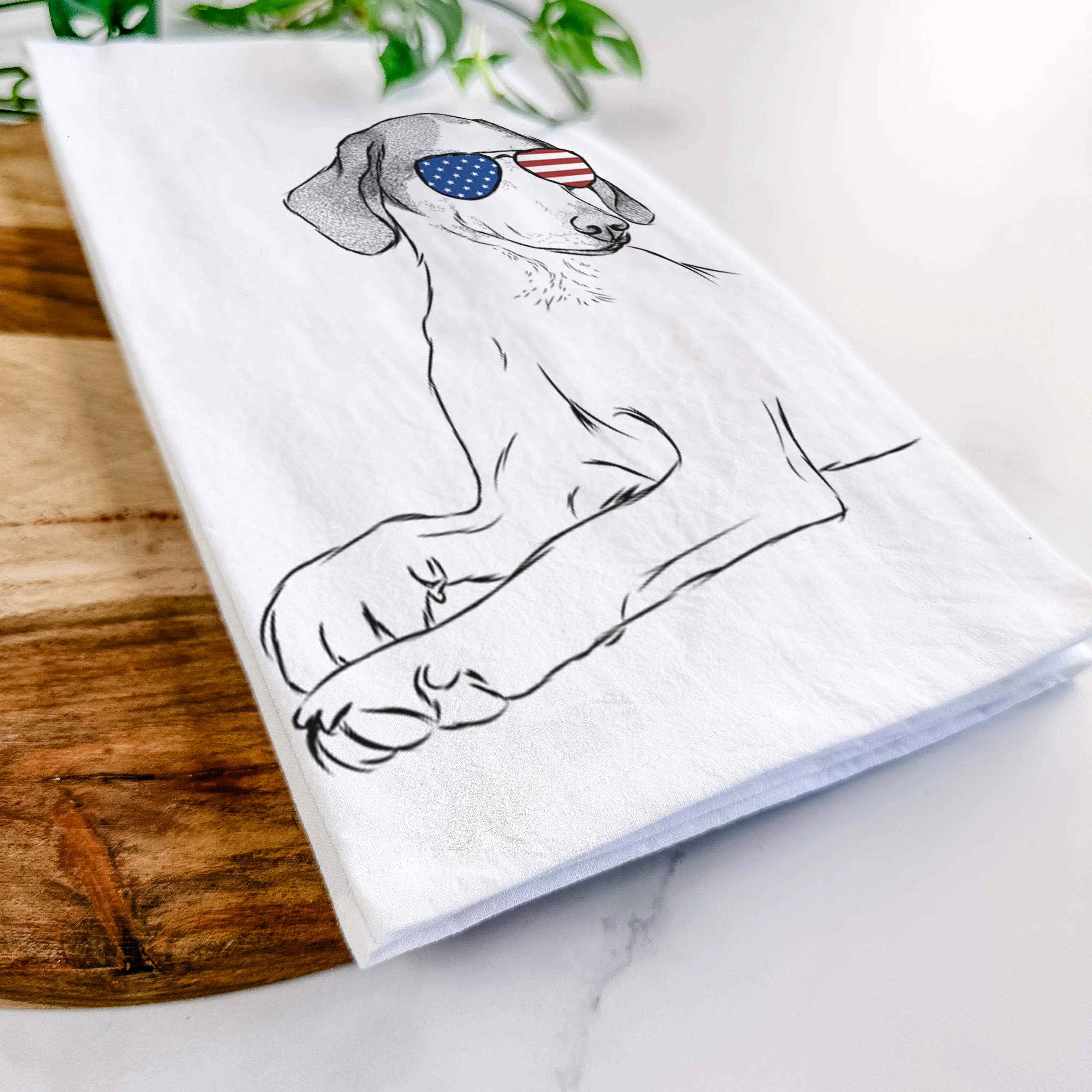 Opie the Foxhound Tea Towel - Image 12