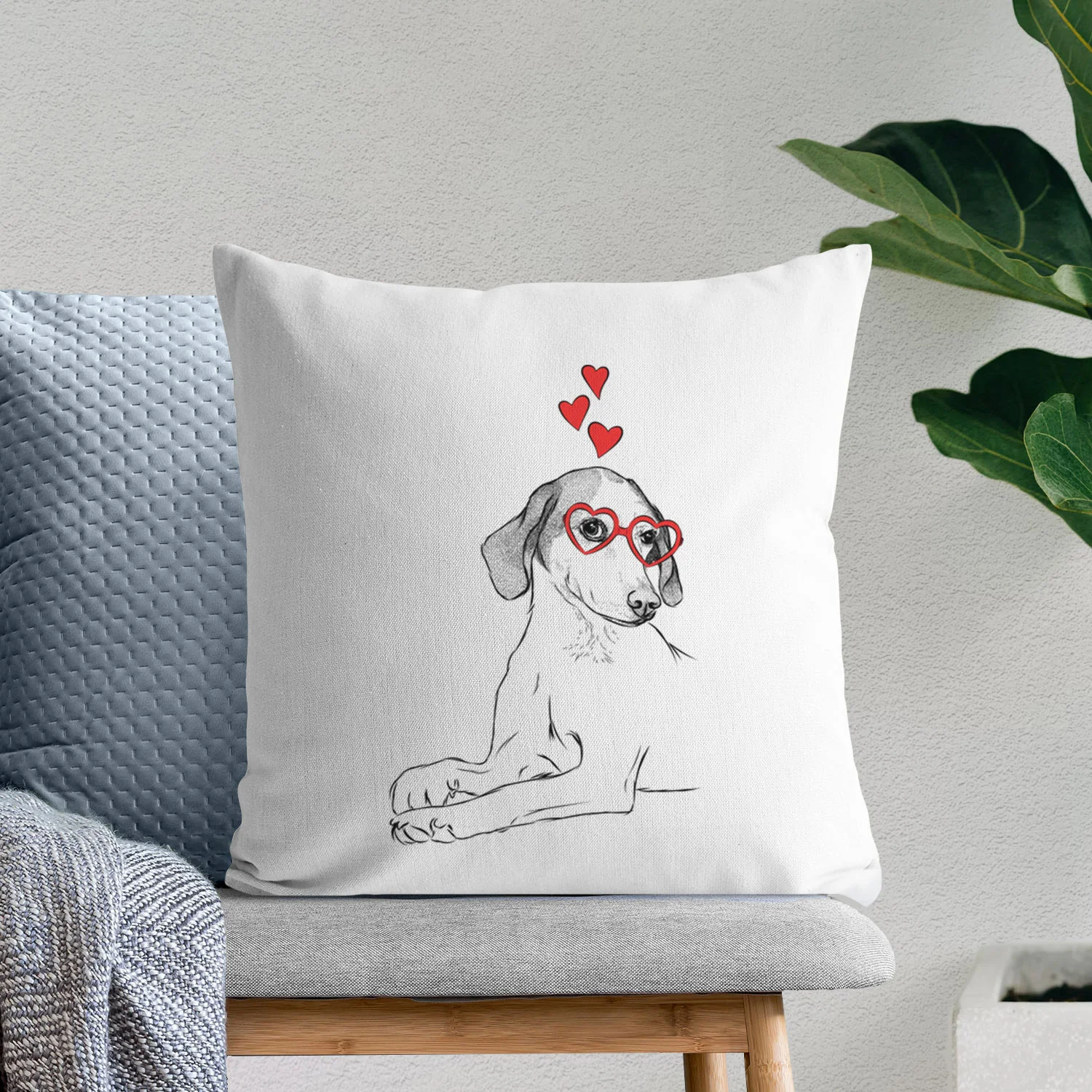 Opie the Foxhound - Throw Pillow Cover - Image 7
