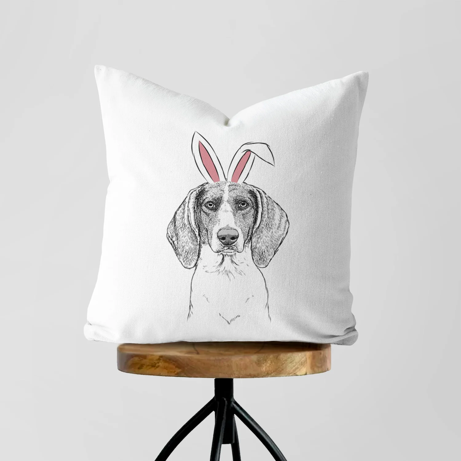 Orin the Treeing Walker Coonhound - Throw Pillow Cover - Image 5