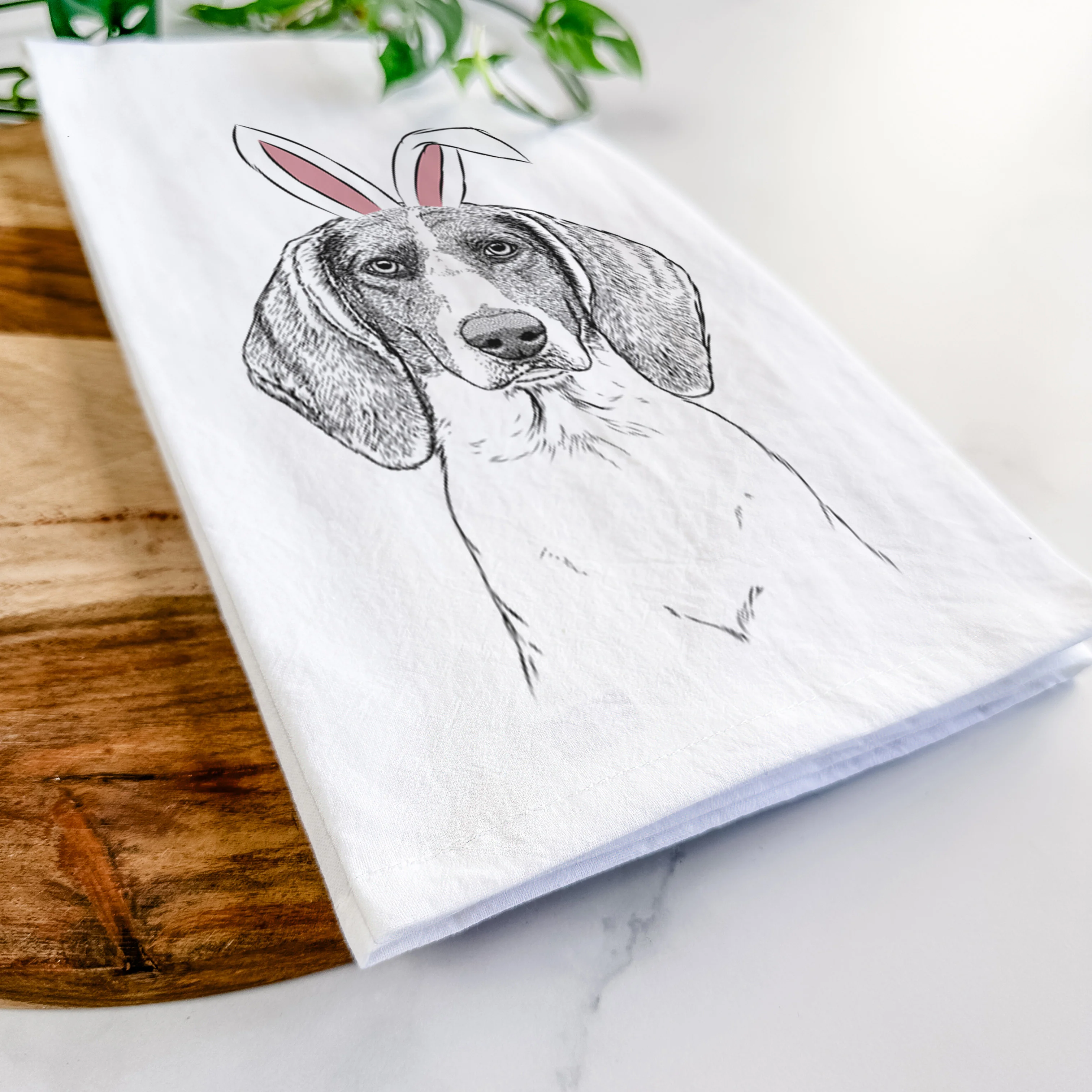 Orin the Treeing Walker Coonhound Tea Towel - Image 14