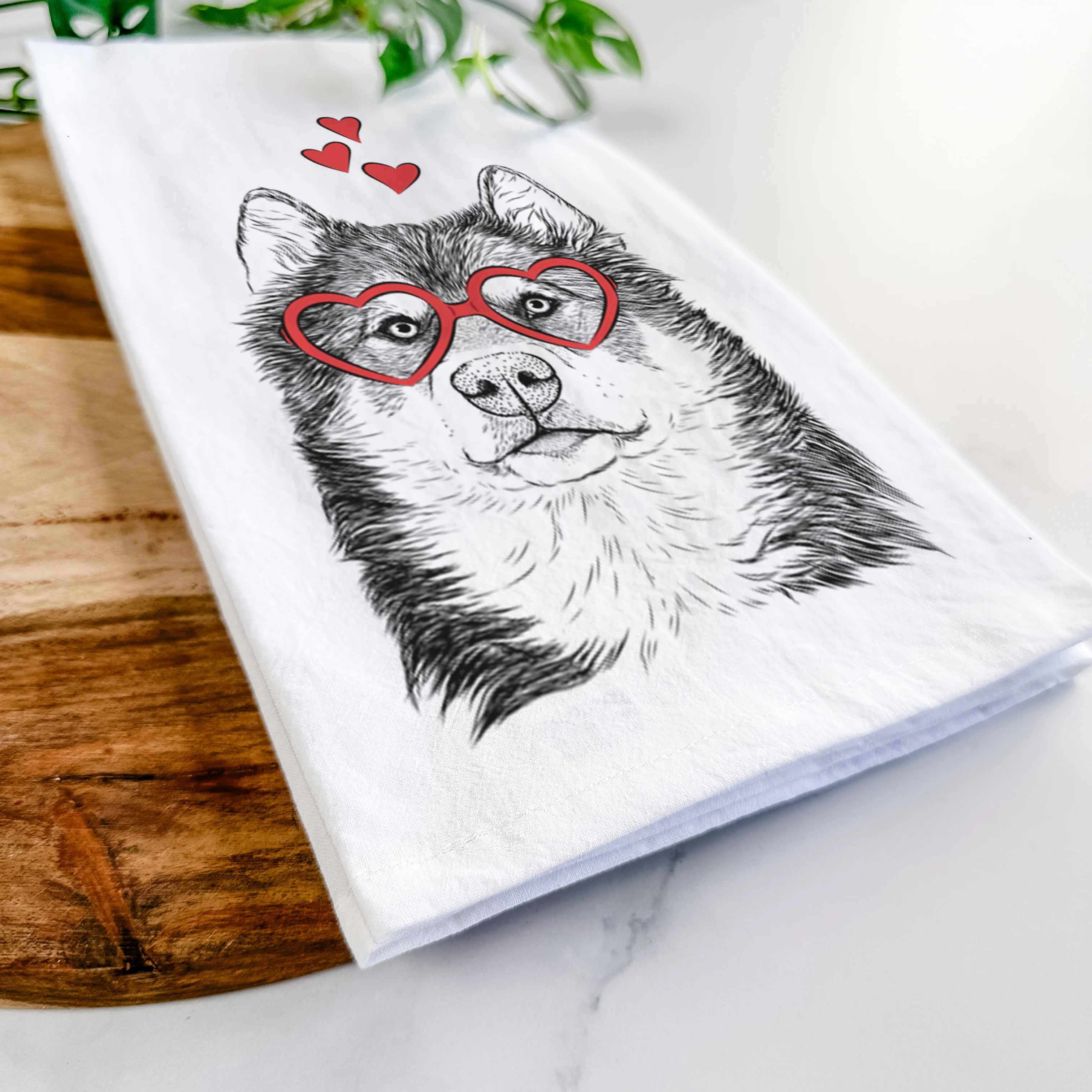 Oskar the Canadian Eskimo Dog Tea Towel - Image 7