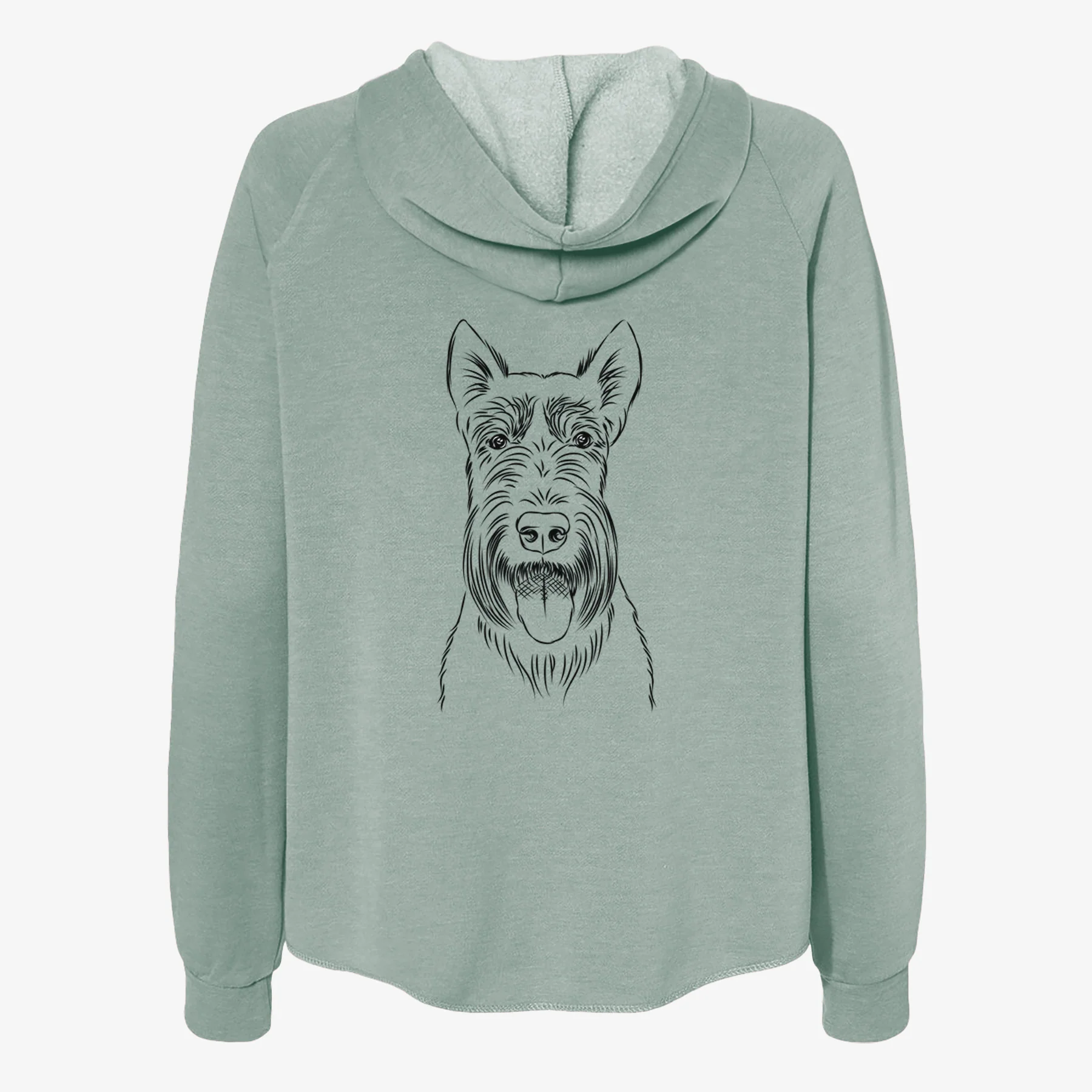 Oswald the Scottish Terrier - Women's Cali Wave Zip-Up Sweatshirt - Image 4