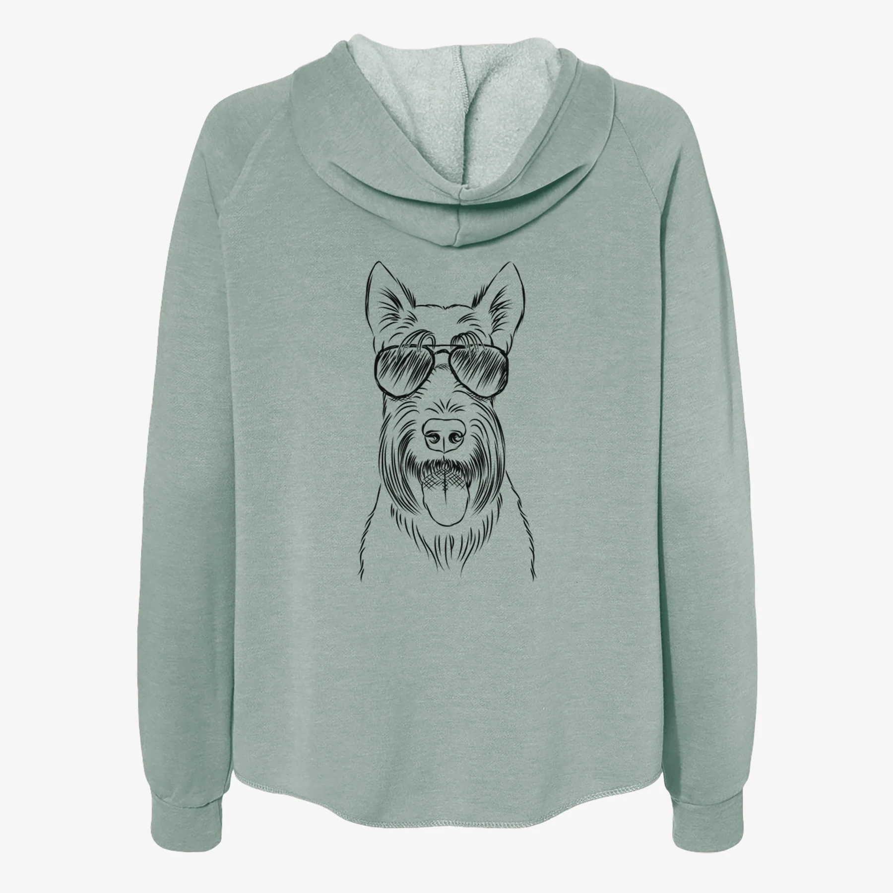 Oswald the Scottish Terrier - Women's Cali Wave Zip-Up Sweatshirt - Image 7