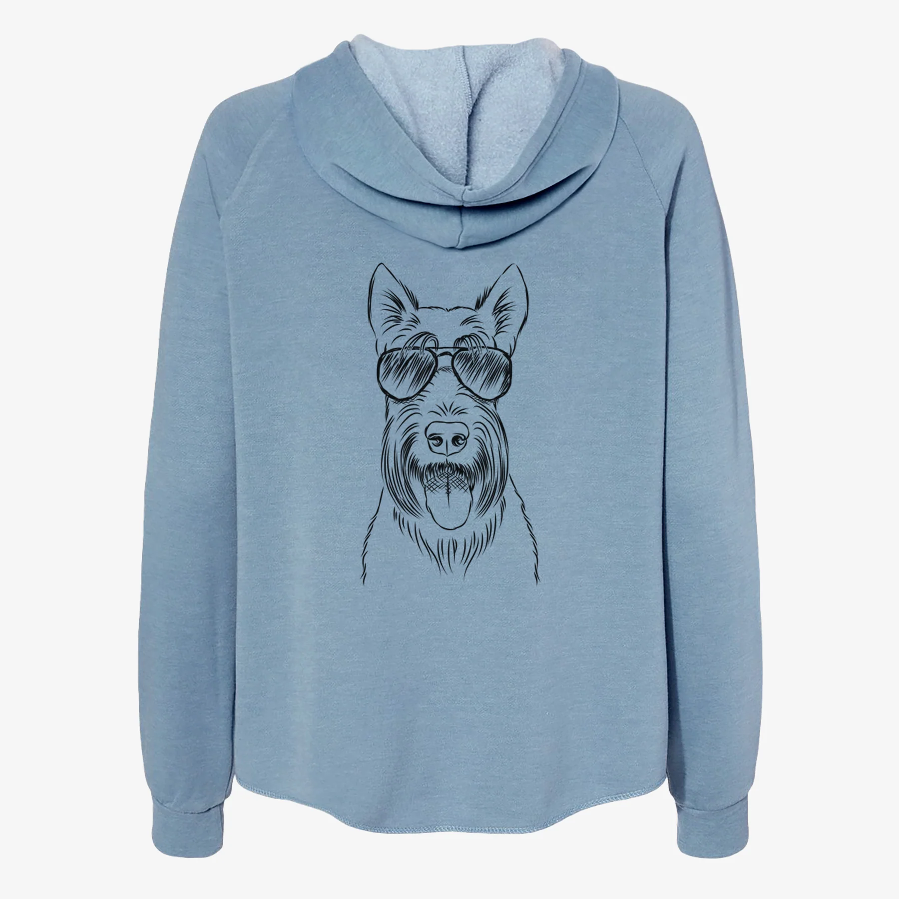 Oswald the Scottish Terrier - Women's Cali Wave Zip-Up Sweatshirt - Image 9