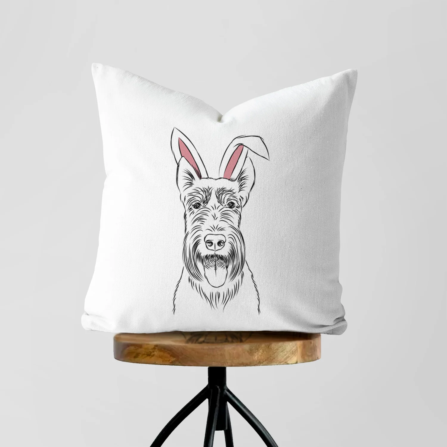 Oswald the Scottish Terrier - Throw Pillow Cover - Image 5