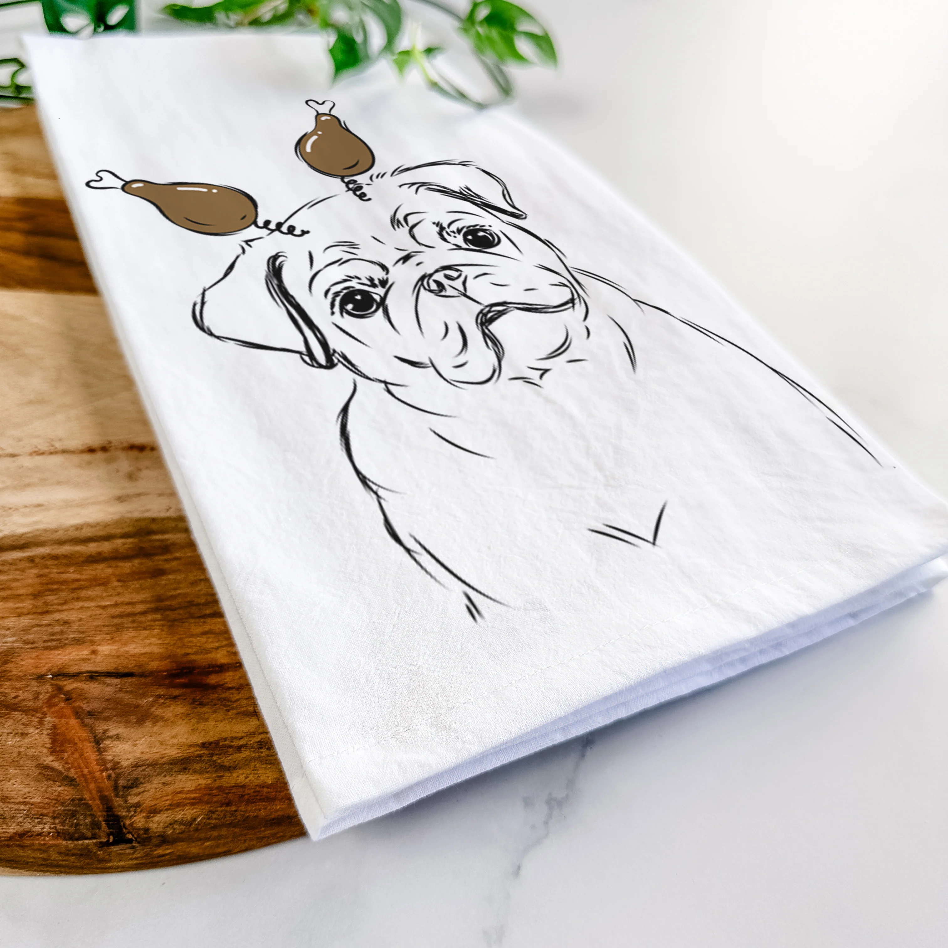 Otis the Pug Tea Towel - Image 11