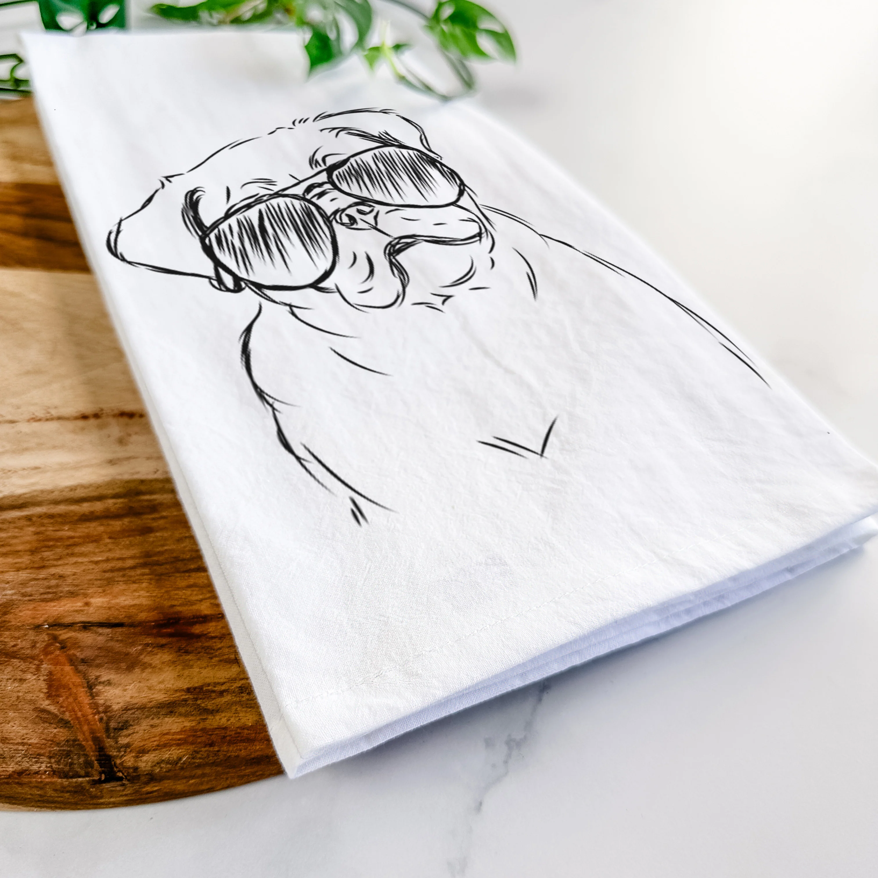 Otis the Pug Tea Towel - Image 6