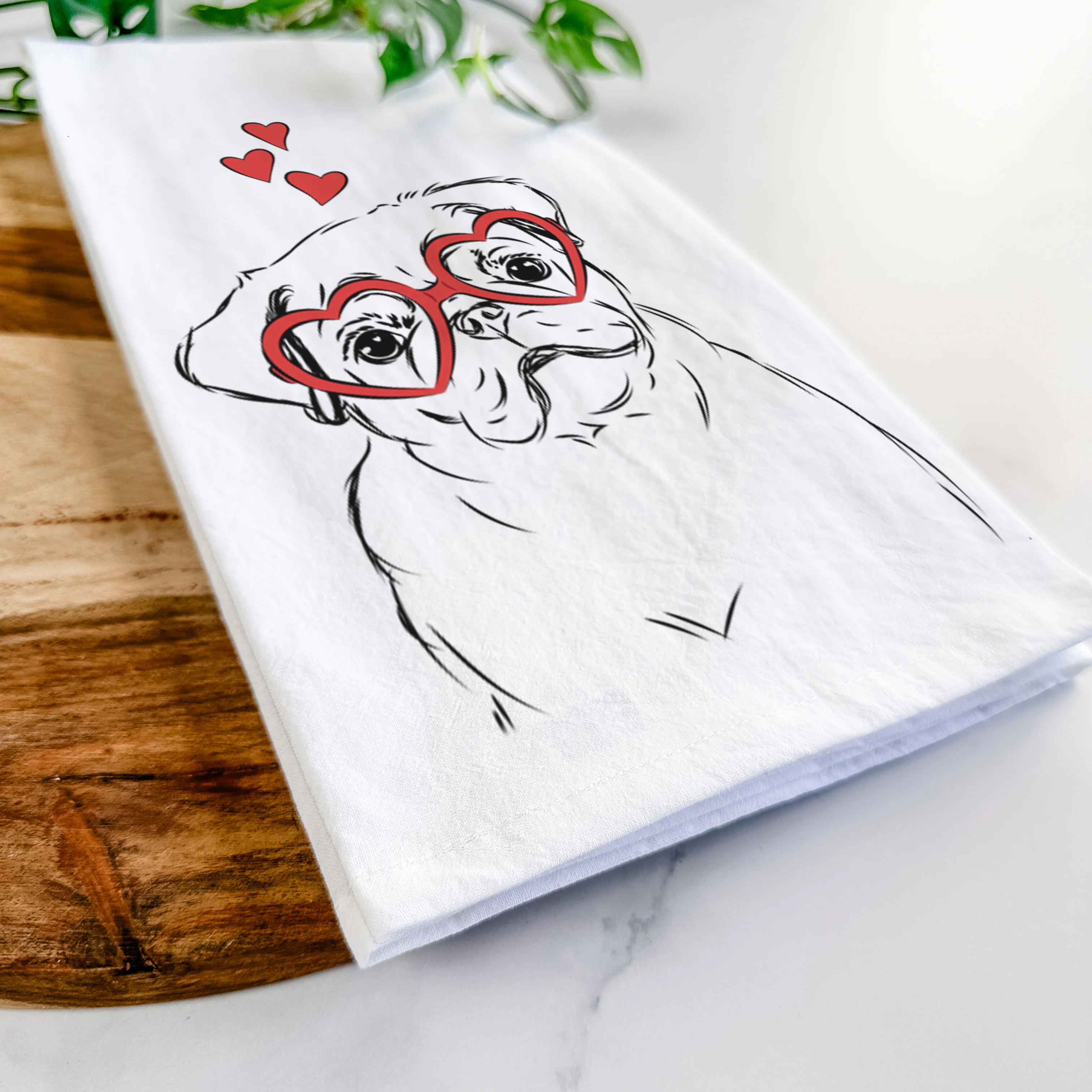 Otis the Pug Tea Towel - Image 7