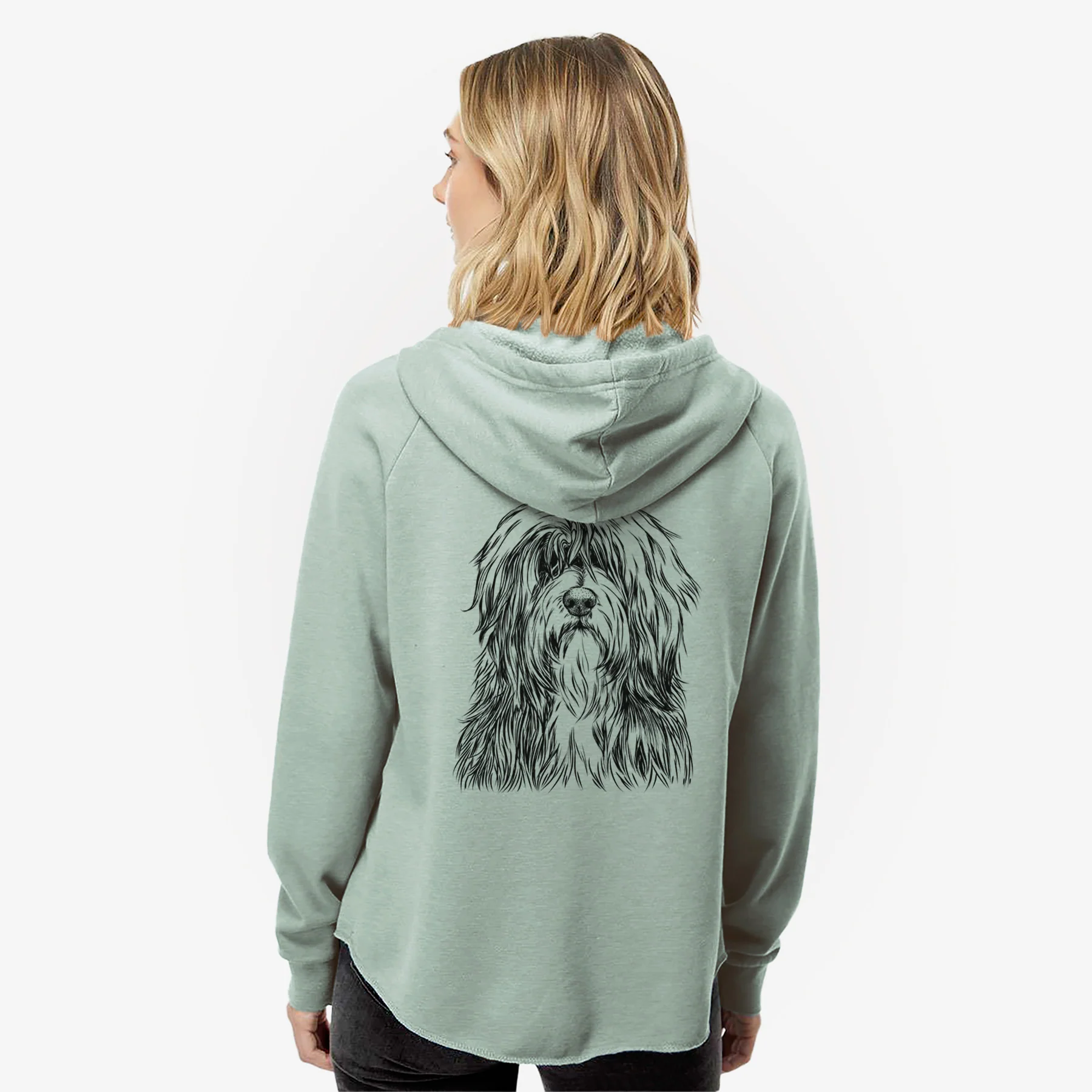 Otto the Polish Lowland Sheepdog - Women's Cali Wave Zip-Up Sweatshirt - Image 2