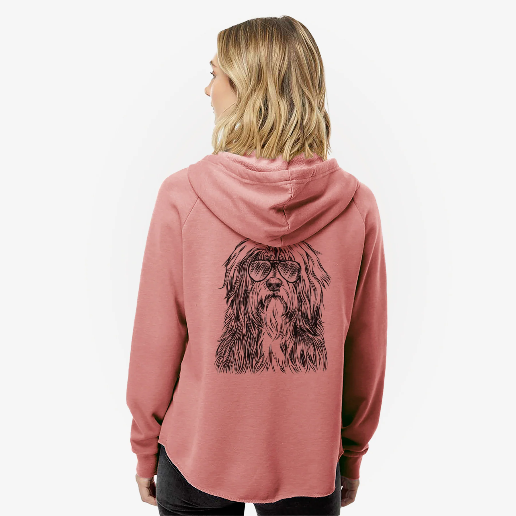 Otto the Polish Lowland Sheepdog - Women's Cali Wave Zip-Up Sweatshirt - Image 8