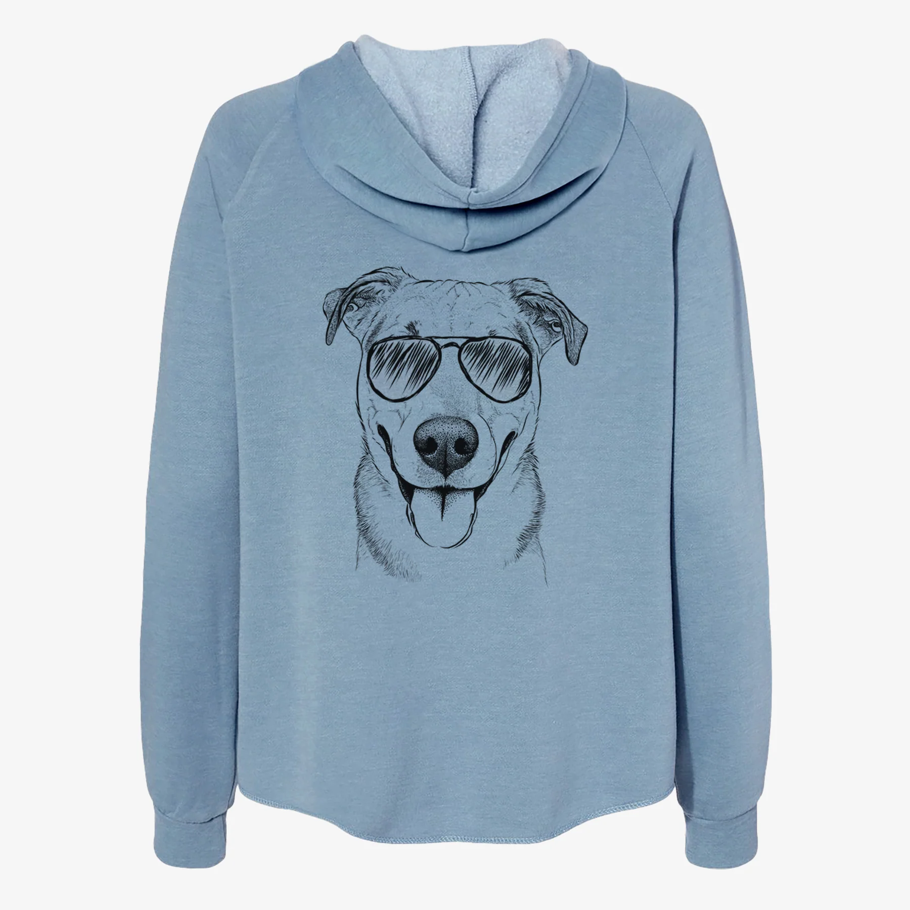 Padre the Pitbull Mix - Women's Cali Wave Zip-Up Sweatshirt - Image 9