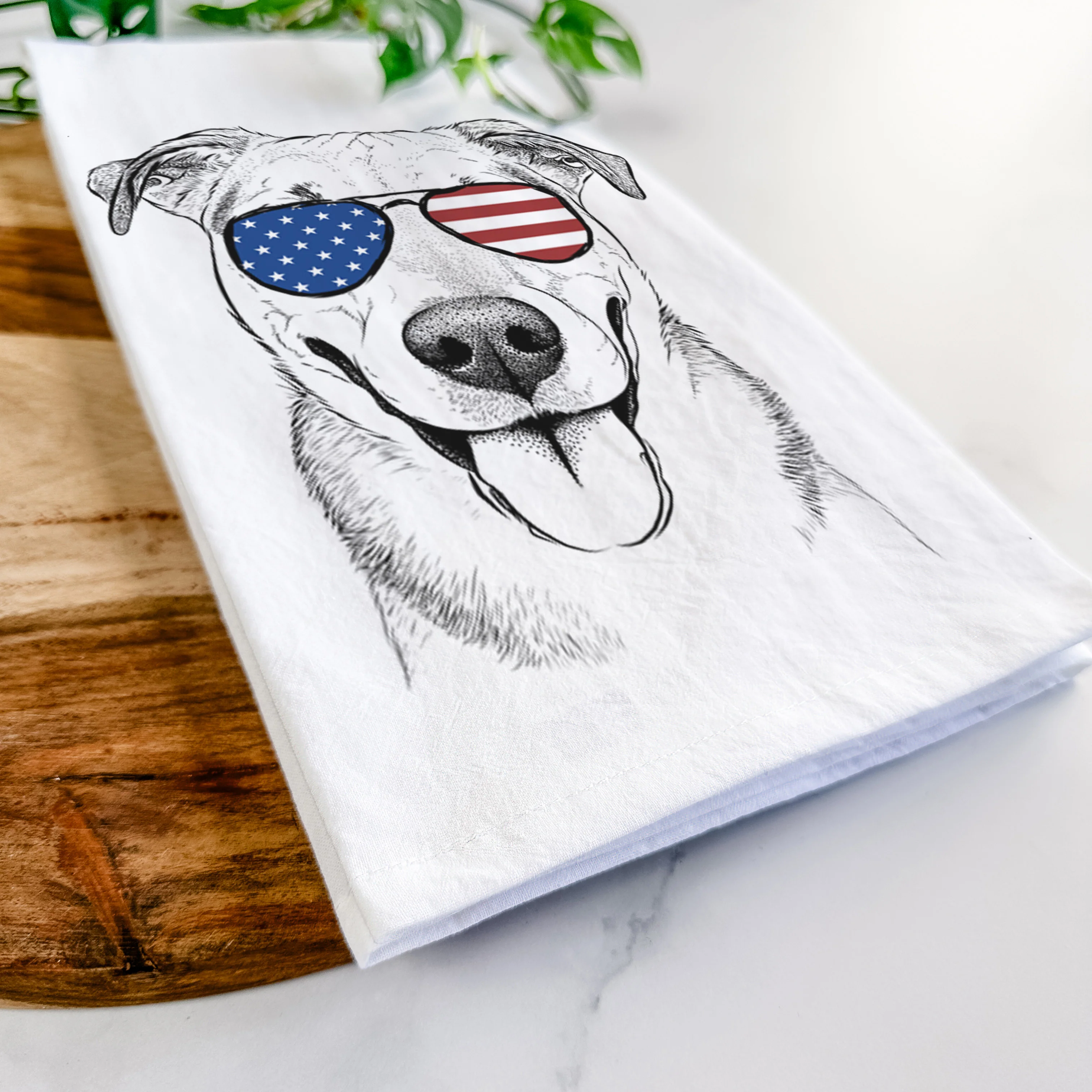 Padre the Pitbull Mix Tea Towel - Image 12