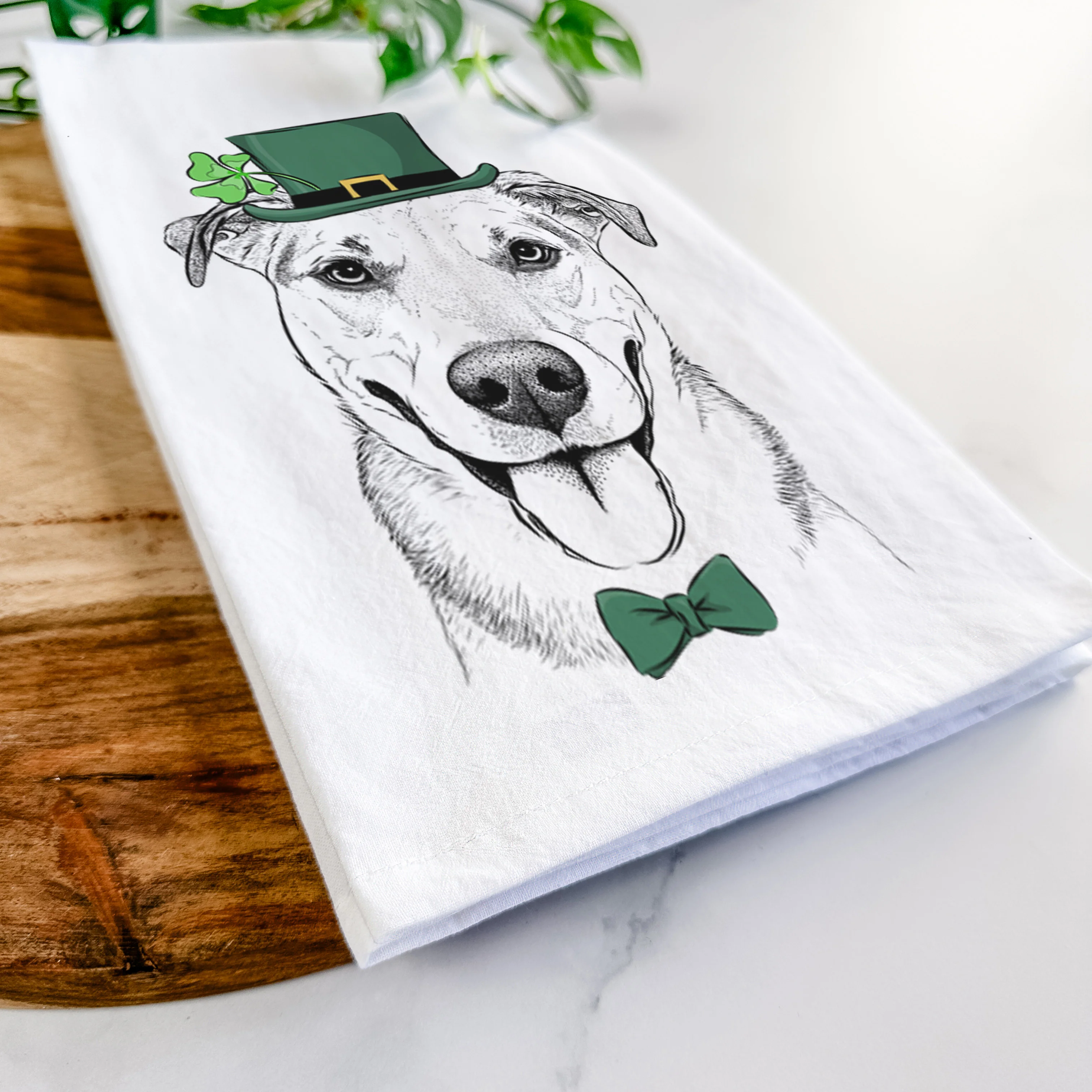Padre the Pitbull Mix Tea Towel - Image 13
