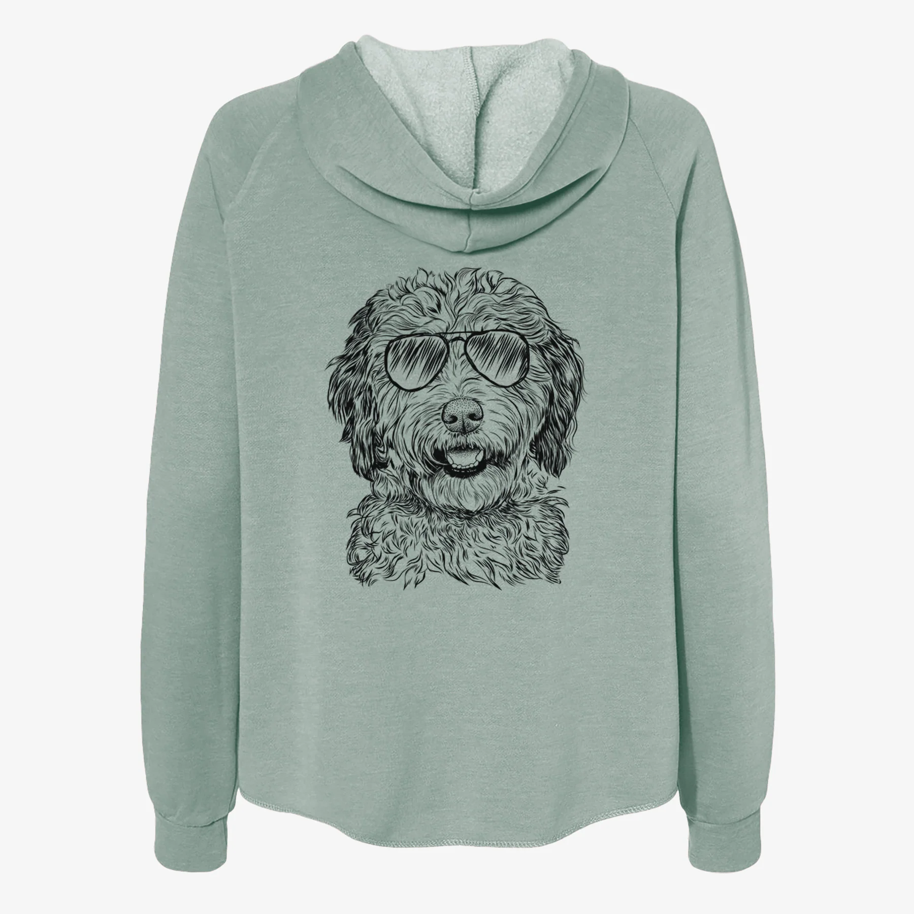 Palmer the Aussiedoodle - Women's Cali Wave Zip-Up Sweatshirt - Image 7