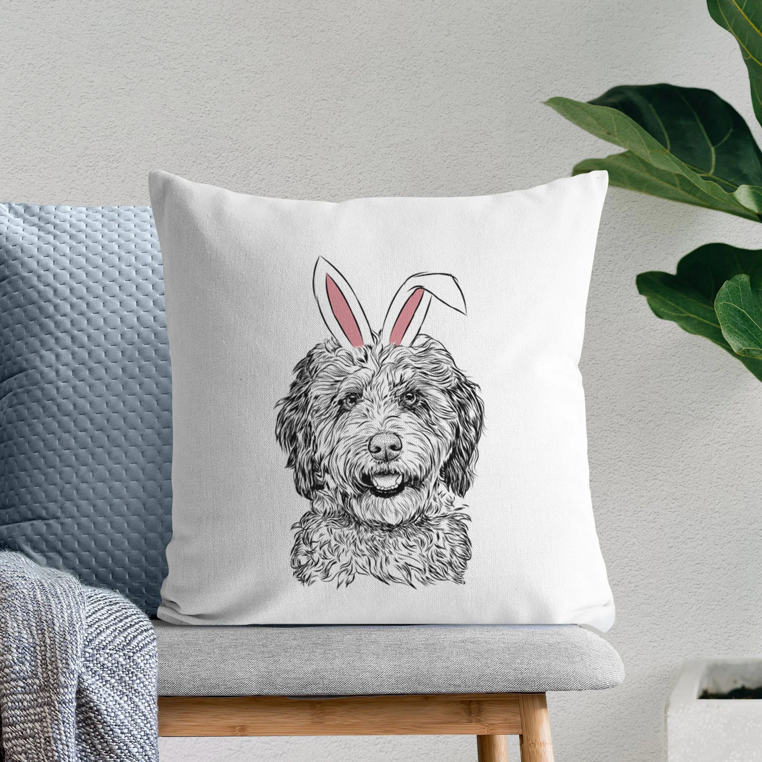 Palmer the Aussiedoodle - Throw Pillow Cover - Image 11