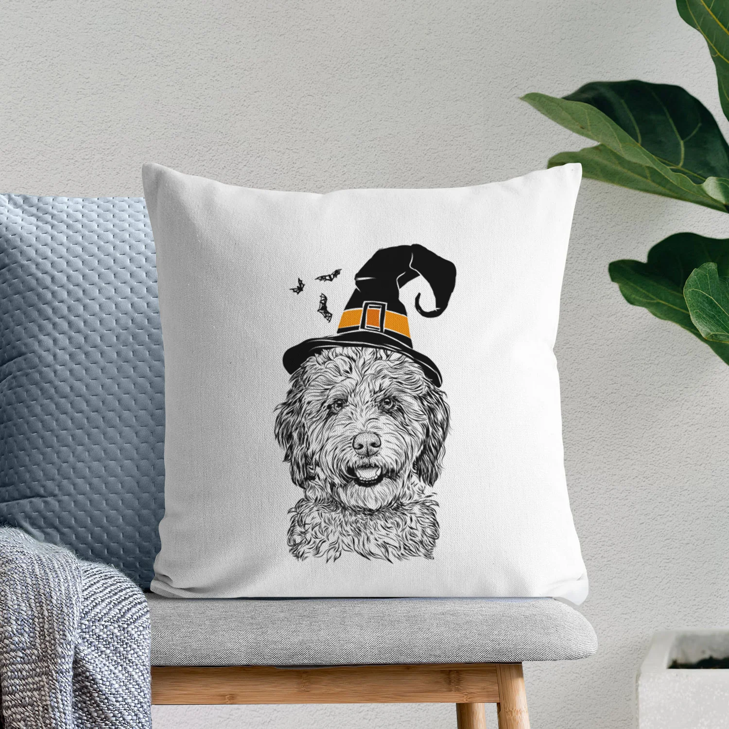 Palmer the Aussiedoodle - Throw Pillow Cover - Image 8