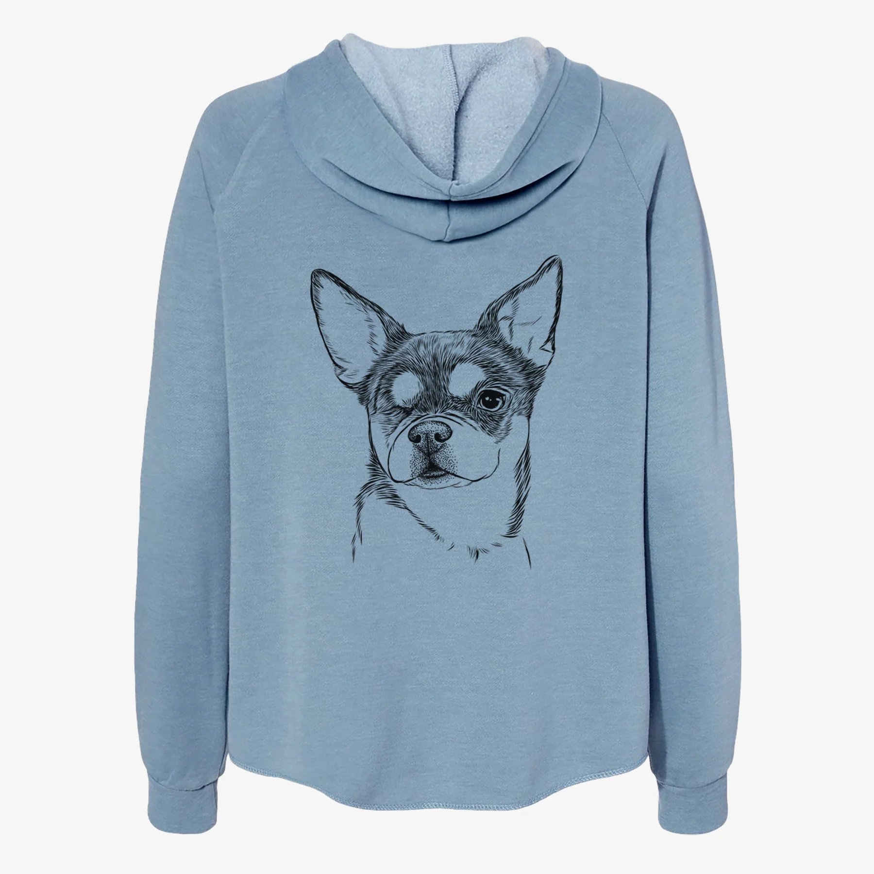 Paris the Chihuahua - Women's Cali Wave Zip-Up Sweatshirt - Image 6
