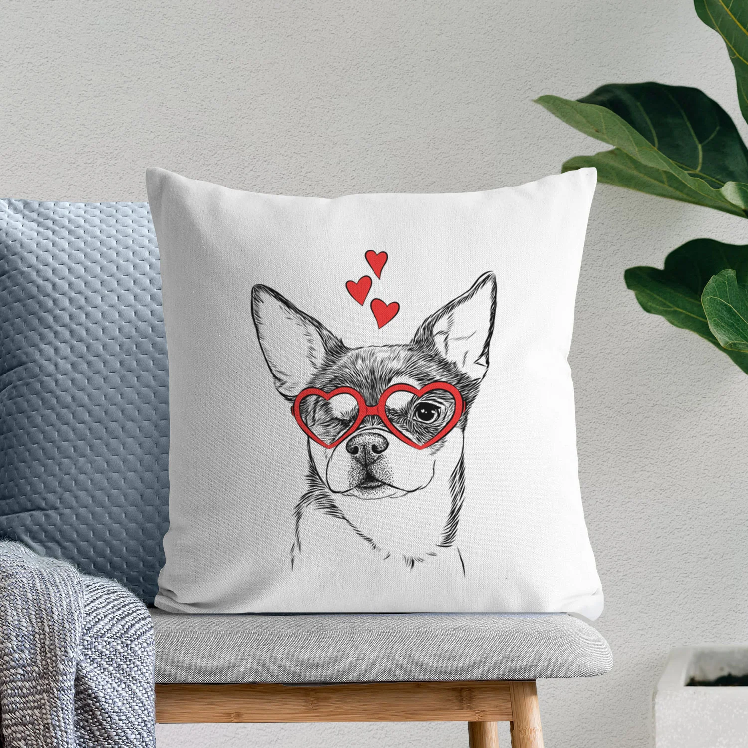 Paris the Chihuahua - Throw Pillow Cover - Image 7
