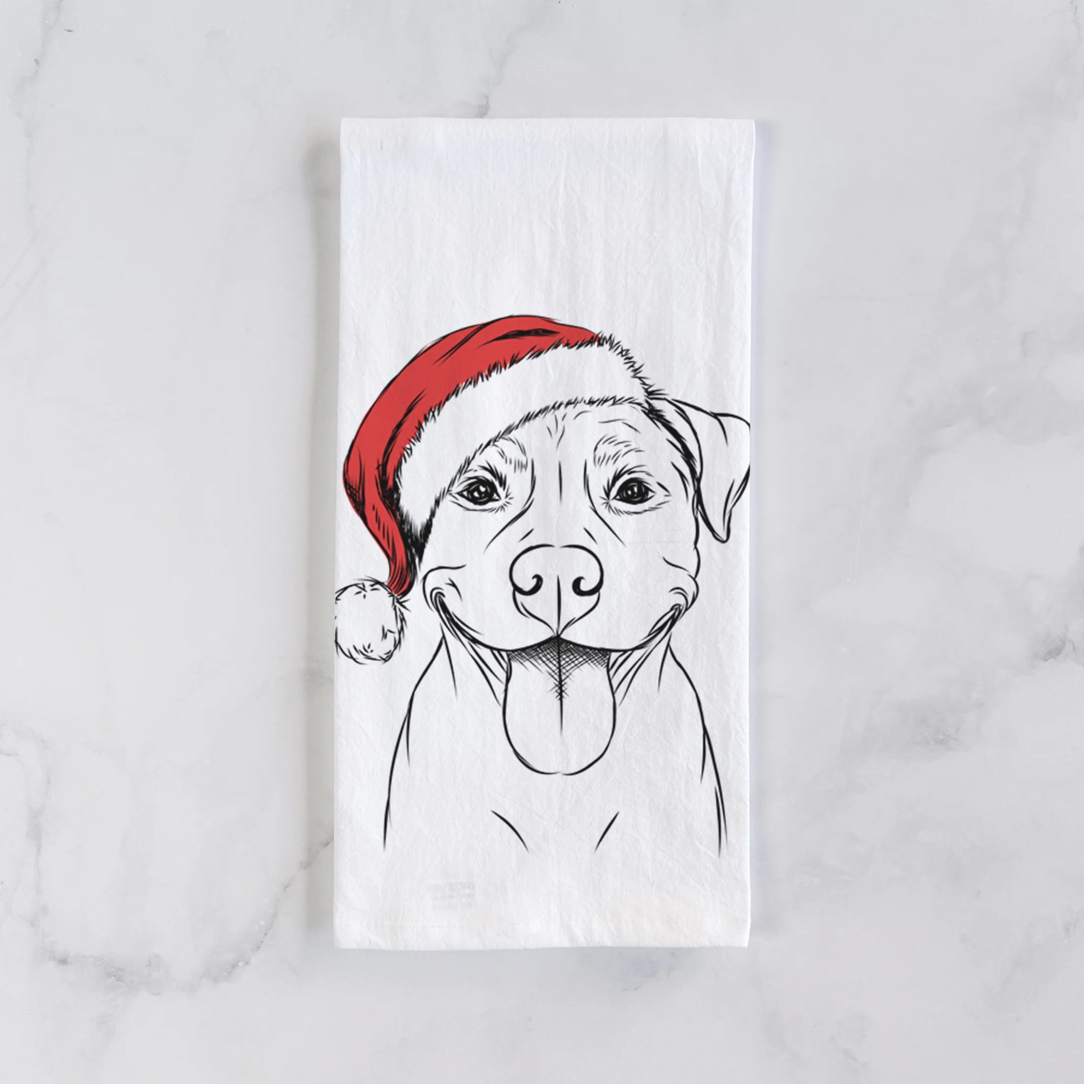 Parker the Pitbull Tea Towel - Image 2