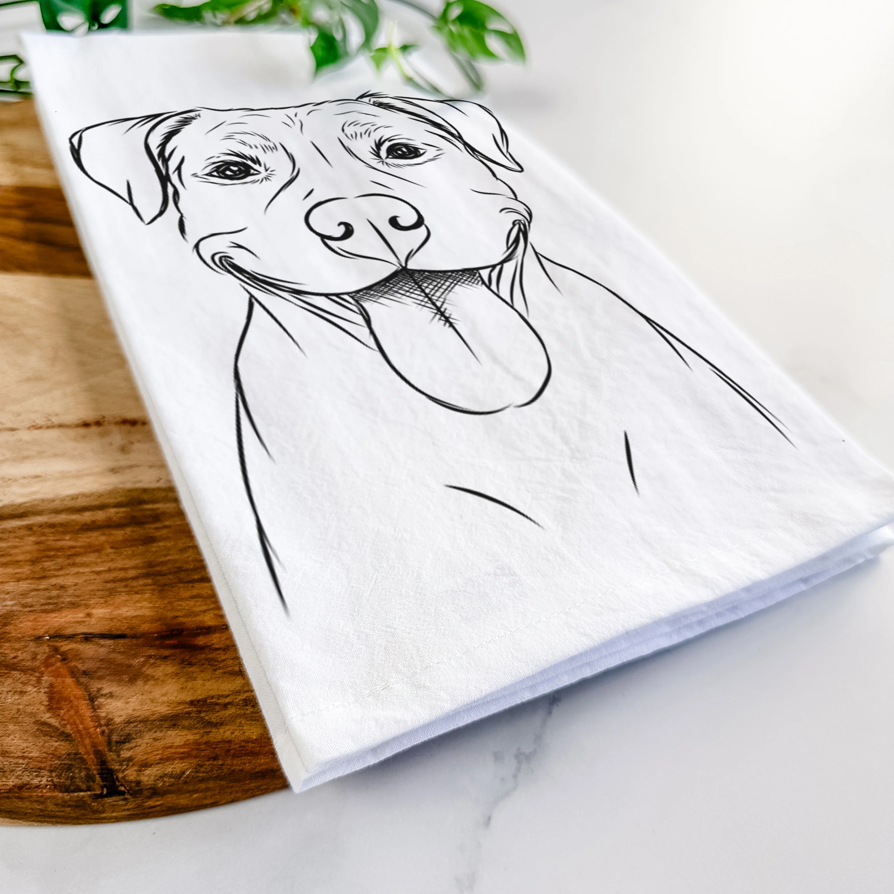 Parker the Pitbull Tea Towel - Image 5