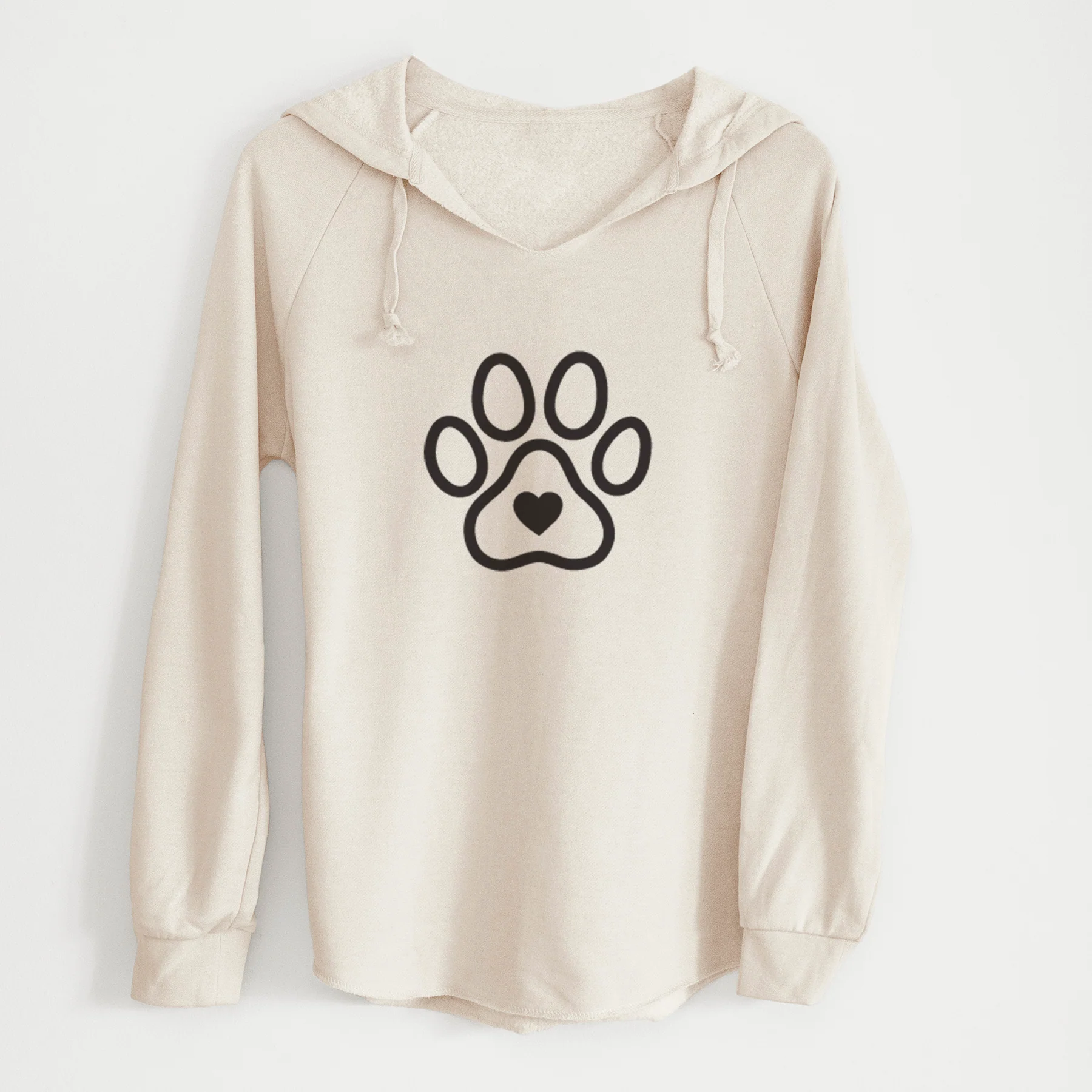 Paw with Heart - Cali Wave Hooded Sweatshirt - Image 7
