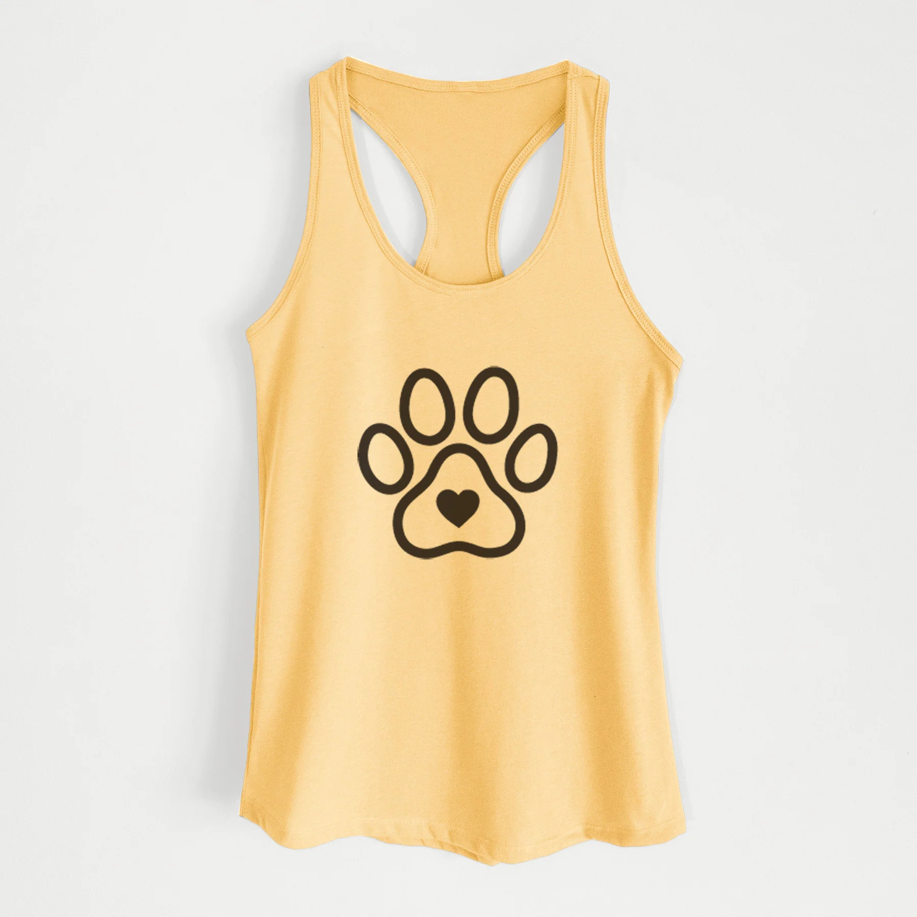 Paw with Heart - Women's Racerback Tanktop - Image 3