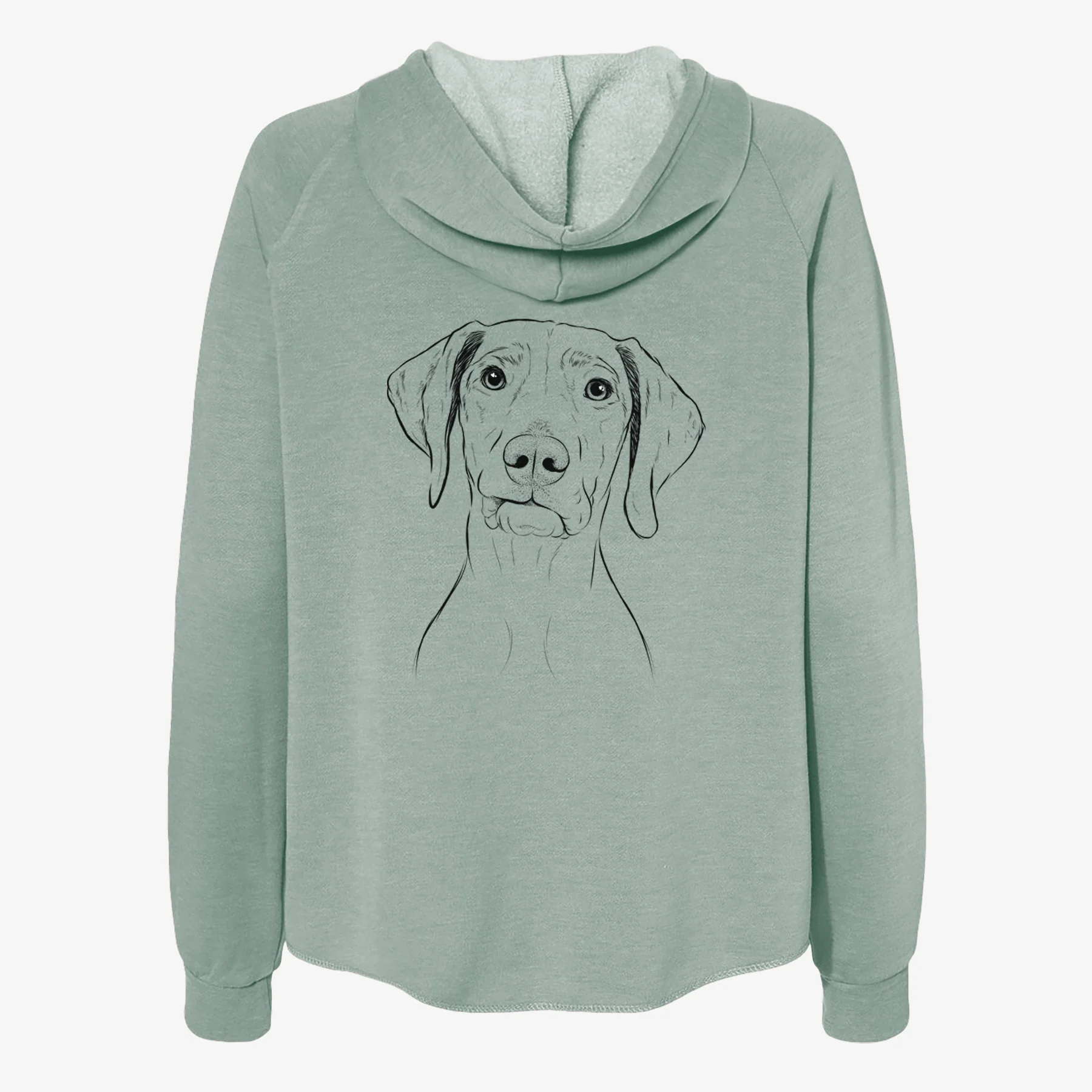 Pawley the Vizsla - Women's Cali Wave Zip-Up Sweatshirt - Image 4