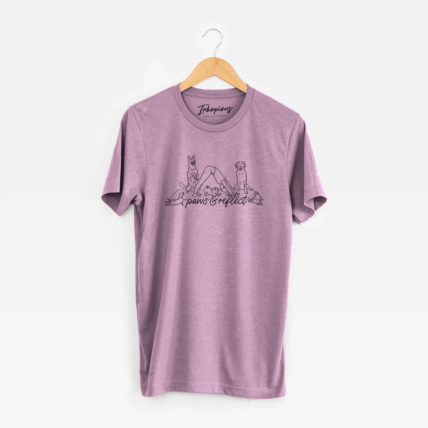 Paws and Reflect - Yoga with Dogs - Unisex Crewneck - Image 4