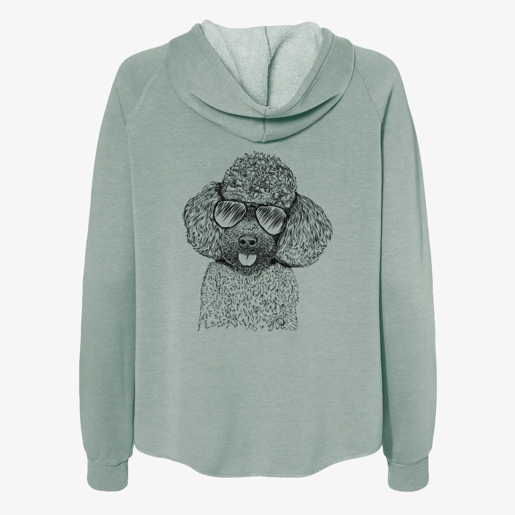 George the Toy Poodle - Women's Cali Wave Zip-Up Sweatshirt - Image 7