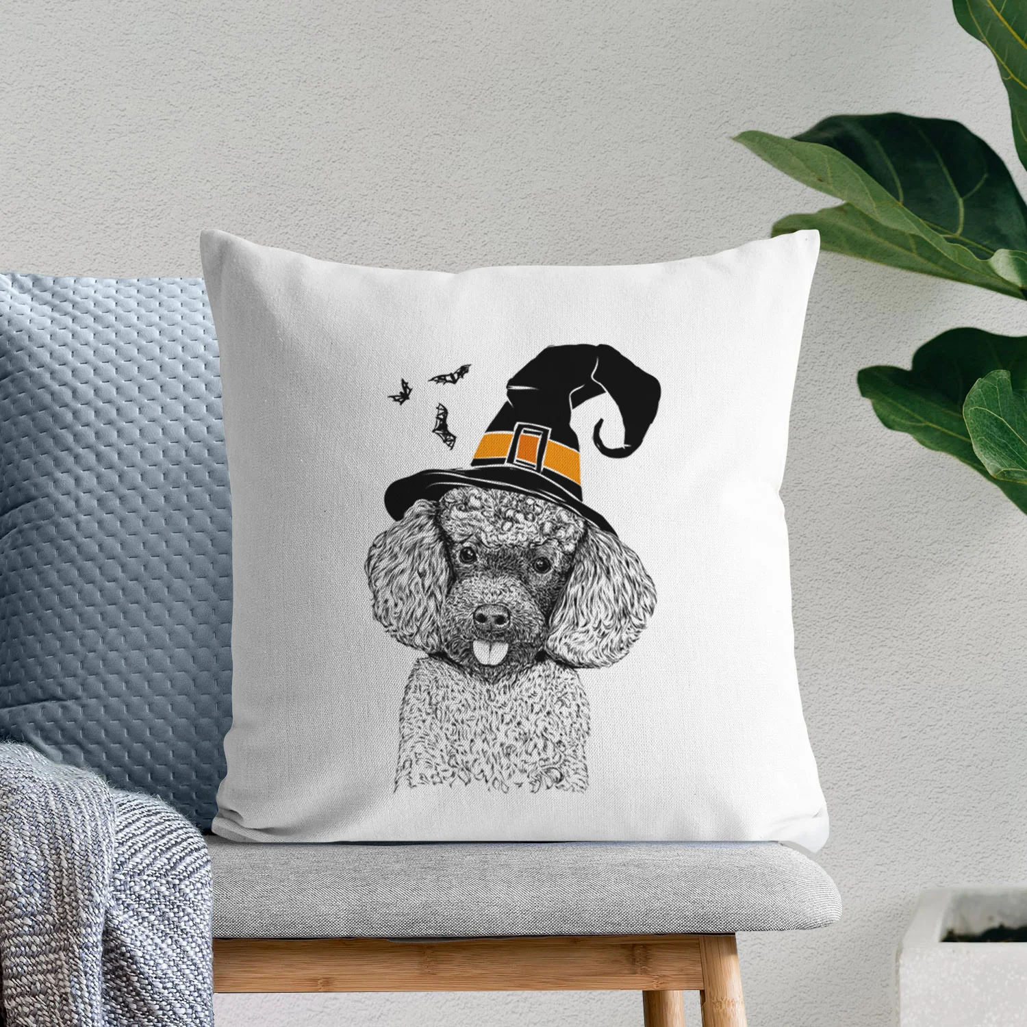 George the Toy Poodle - Throw Pillow Cover - Image 8
