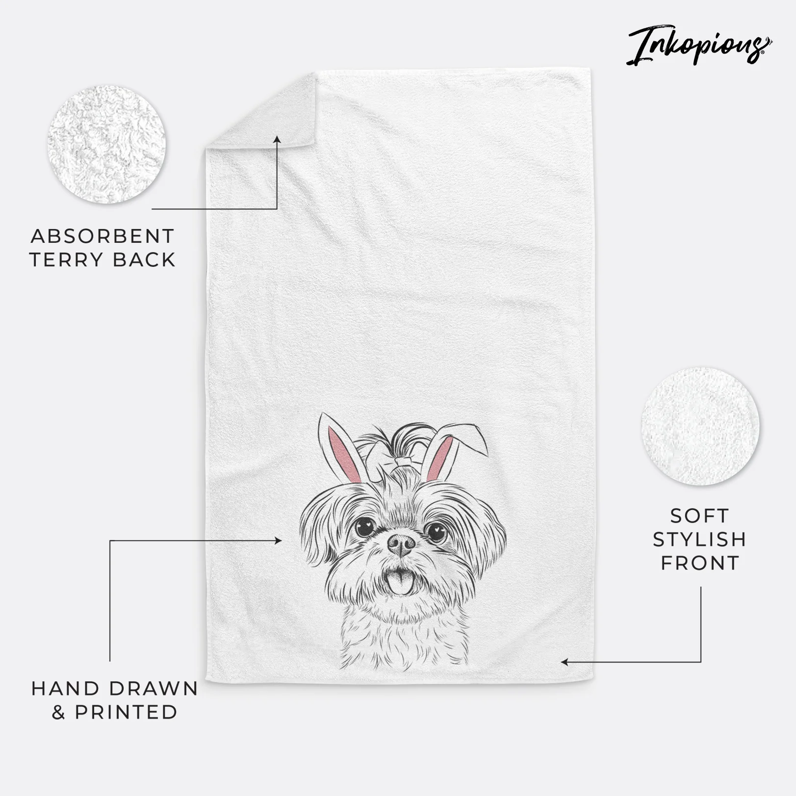 Pebbles the Shorkie Premium Hand Towel - Image 23