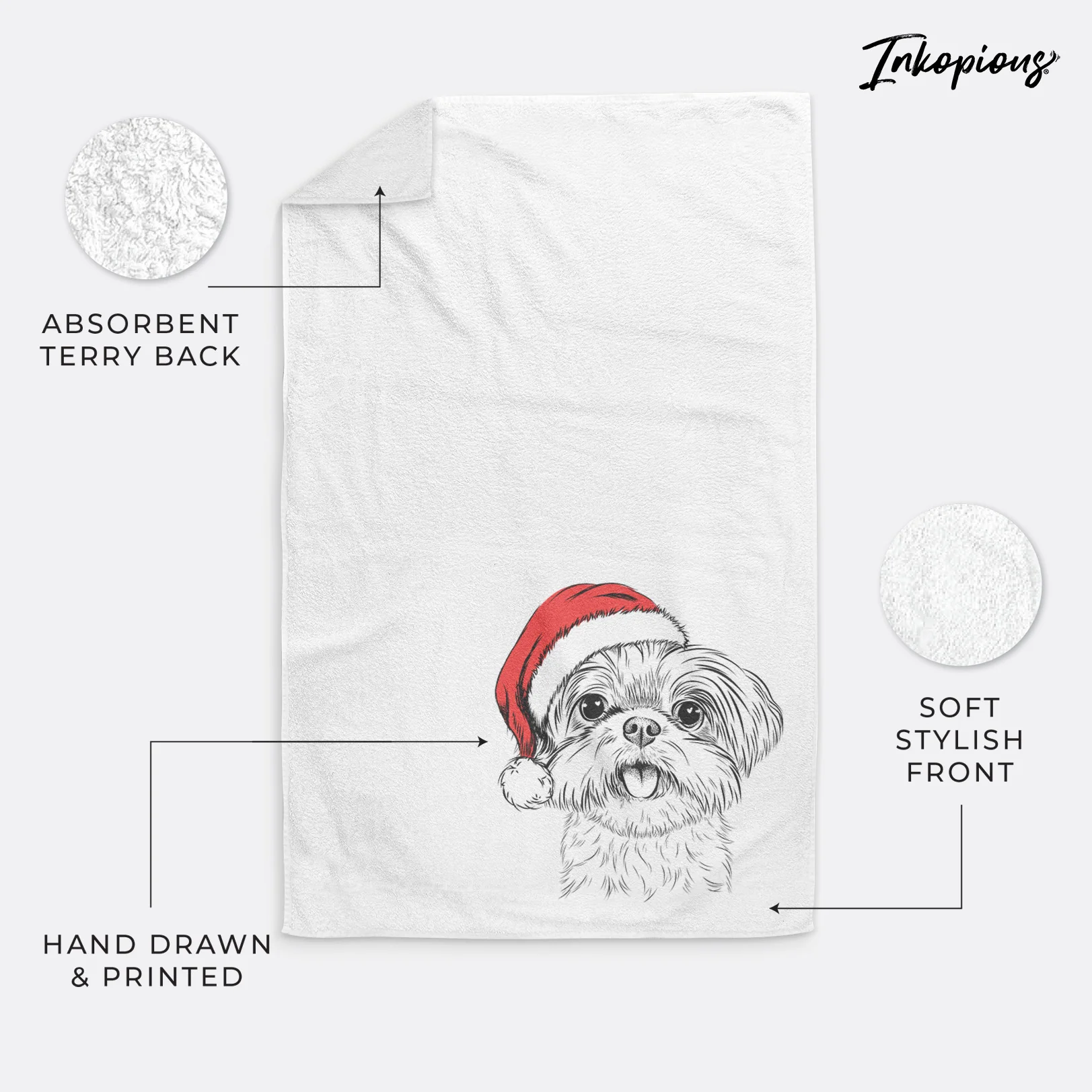 Pebbles the Shorkie Premium Hand Towel - Image 4