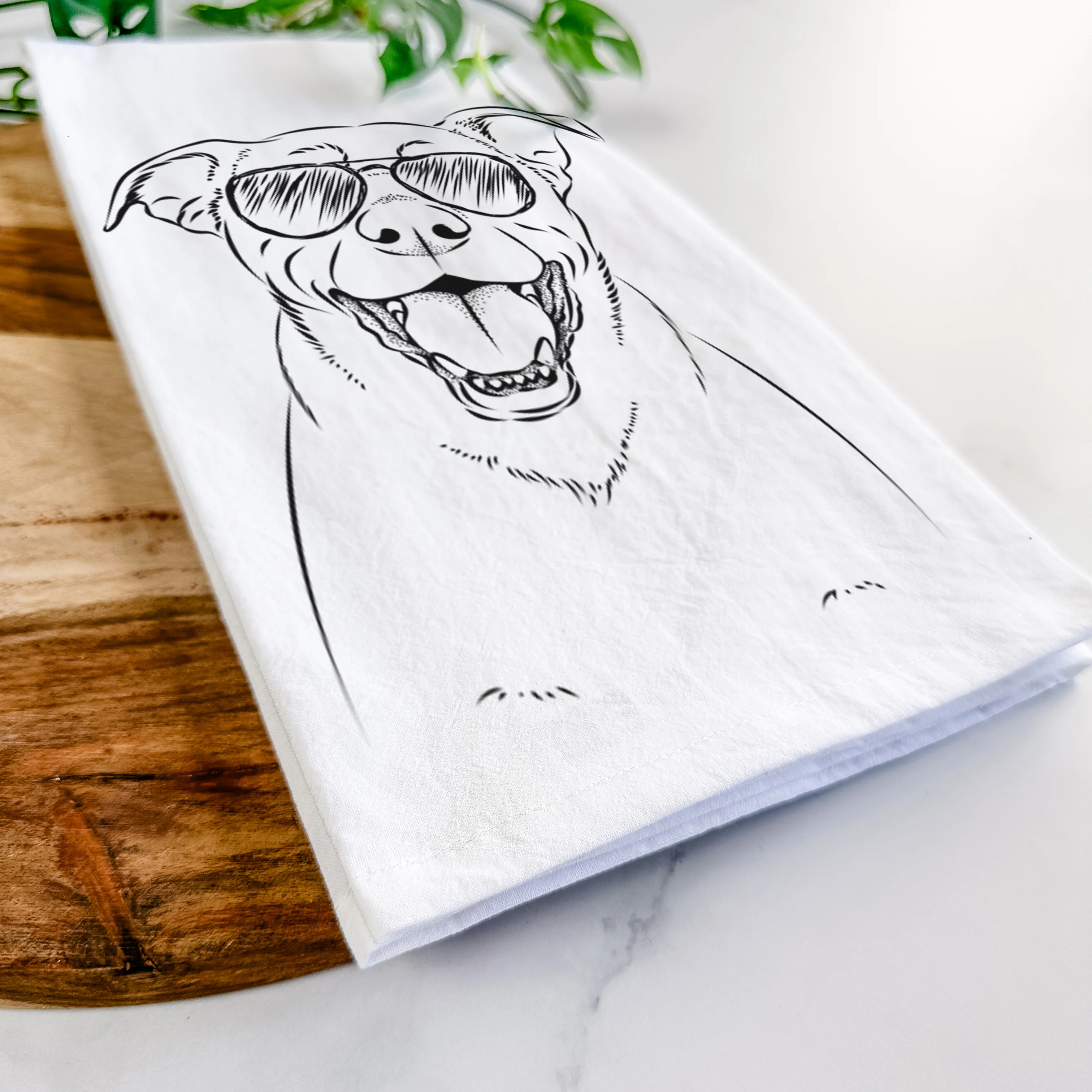 Pele the Lab Mix Tea Towel - Image 6