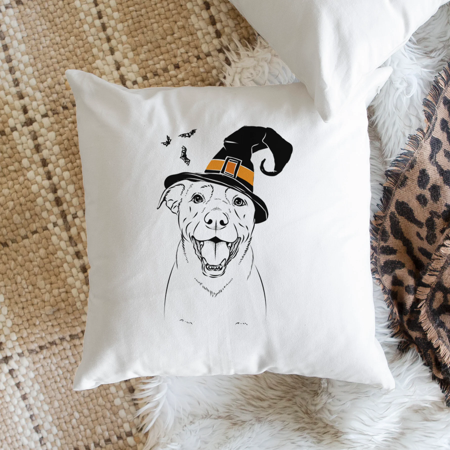 Pele the Lab Mix - Throw Pillow Cover - Image 2