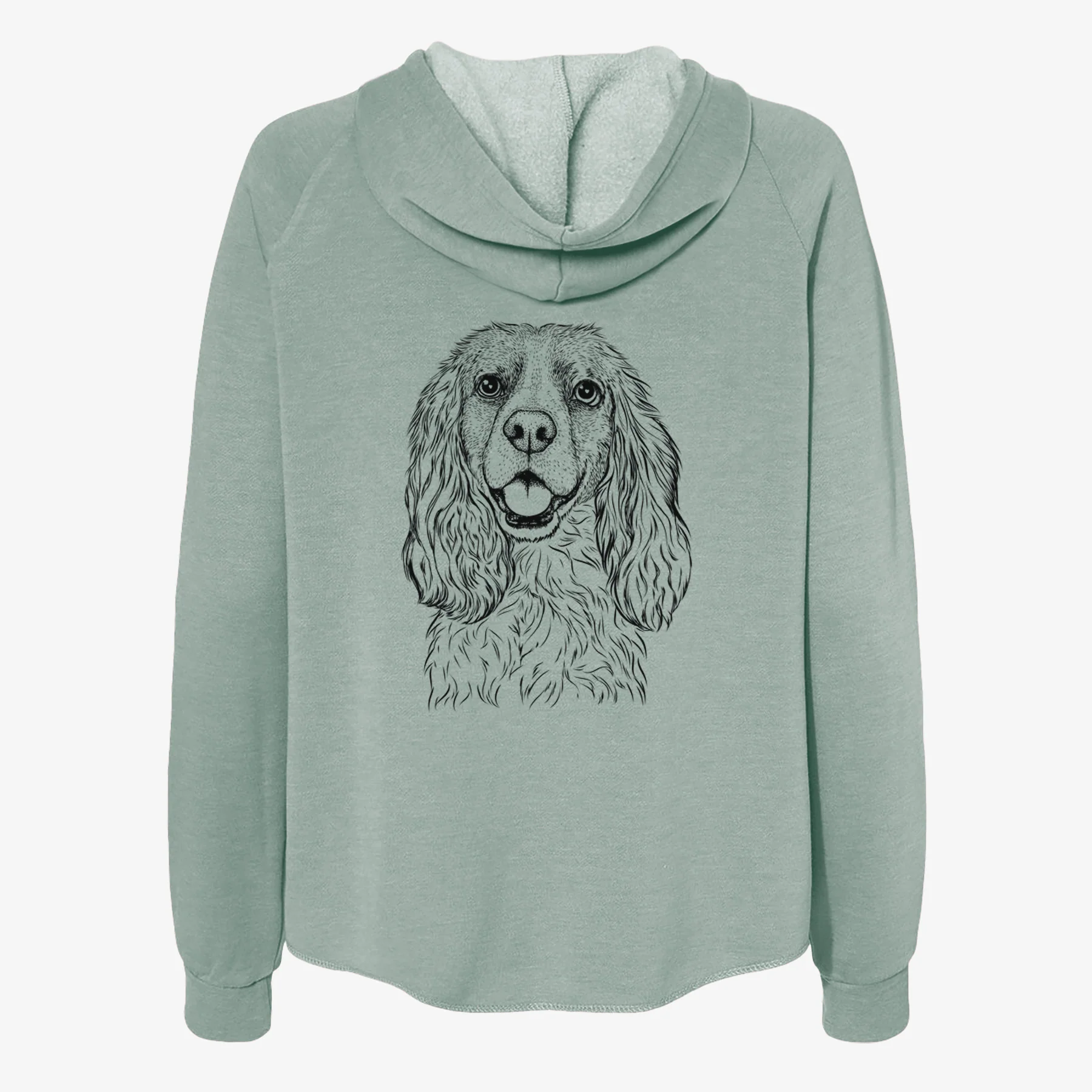 Perry the Cockalier - Women's Cali Wave Zip-Up Sweatshirt - Image 4