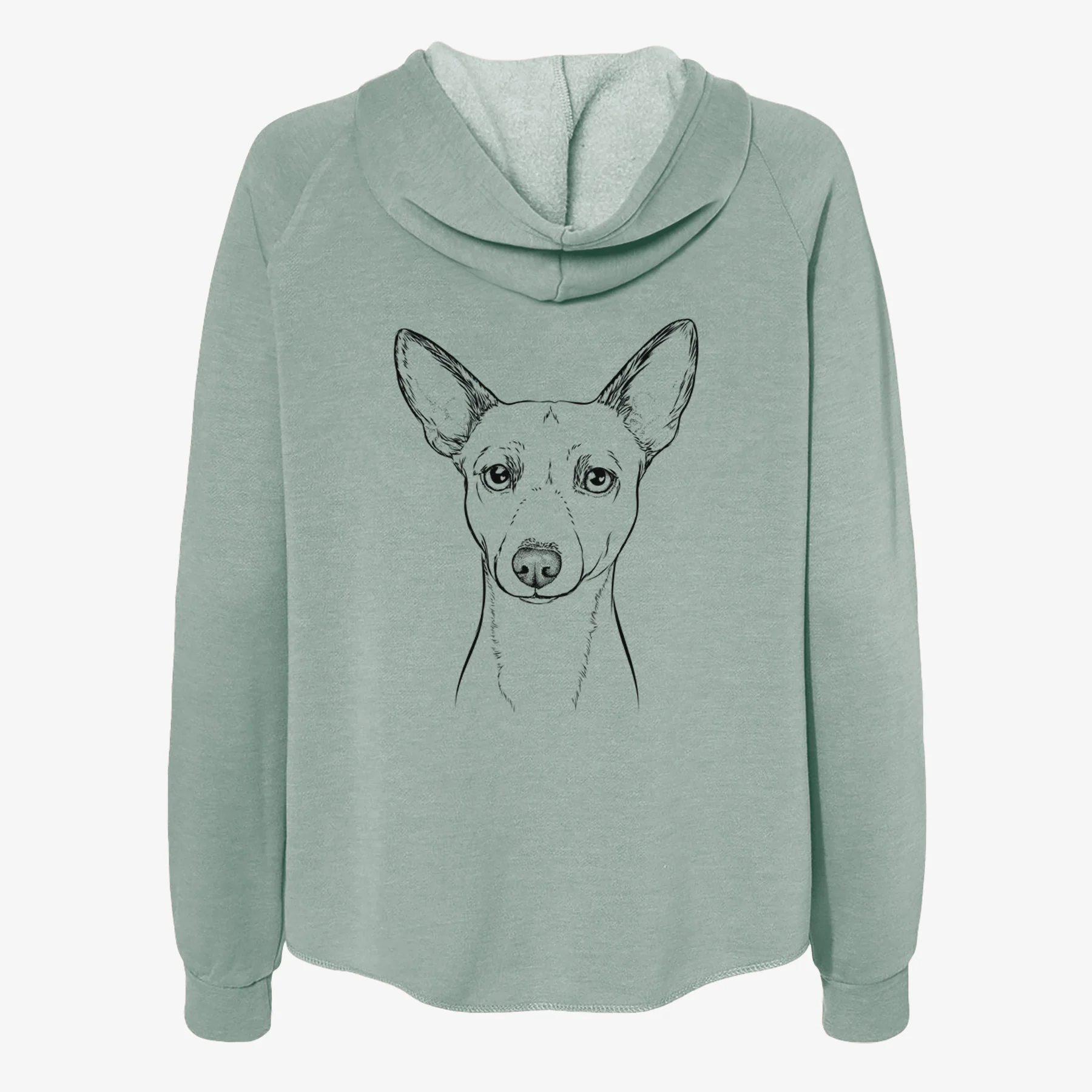 Perry the Portuguese Podengo - Women's Cali Wave Zip-Up Sweatshirt - Image 4