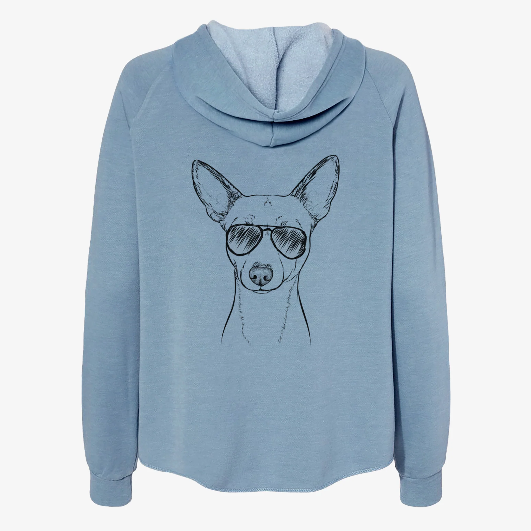 Perry the Portuguese Podengo - Women's Cali Wave Zip-Up Sweatshirt - Image 9