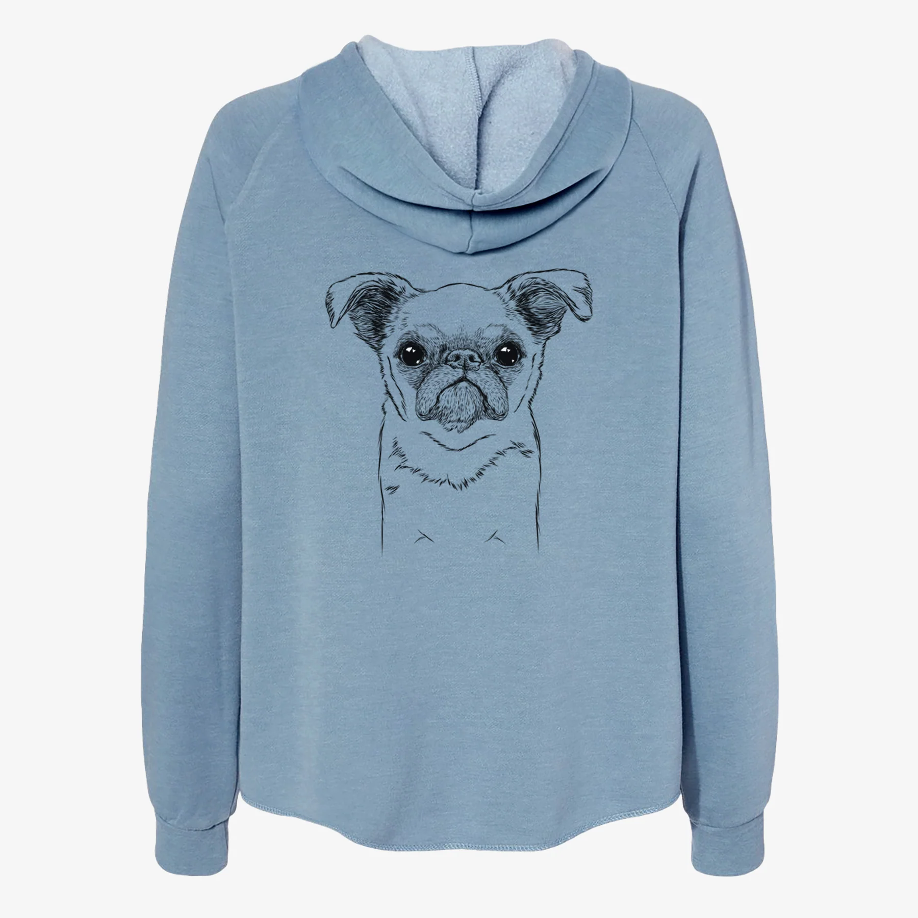 Petit Penny the Brussels Griffon - Women's Cali Wave Zip-Up Sweatshirt - Image 6