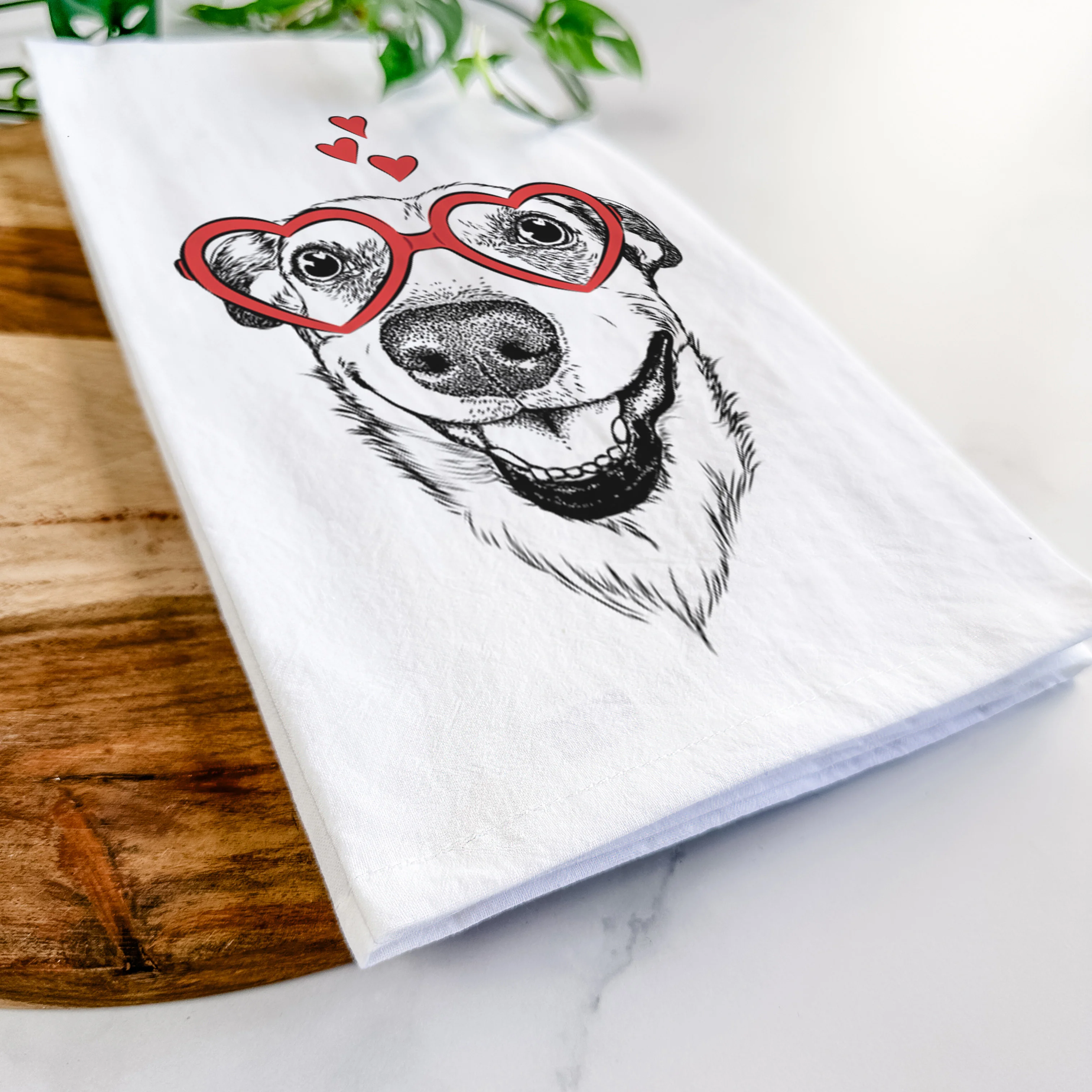 Petrah the Staffy Mix Tea Towel - Image 7