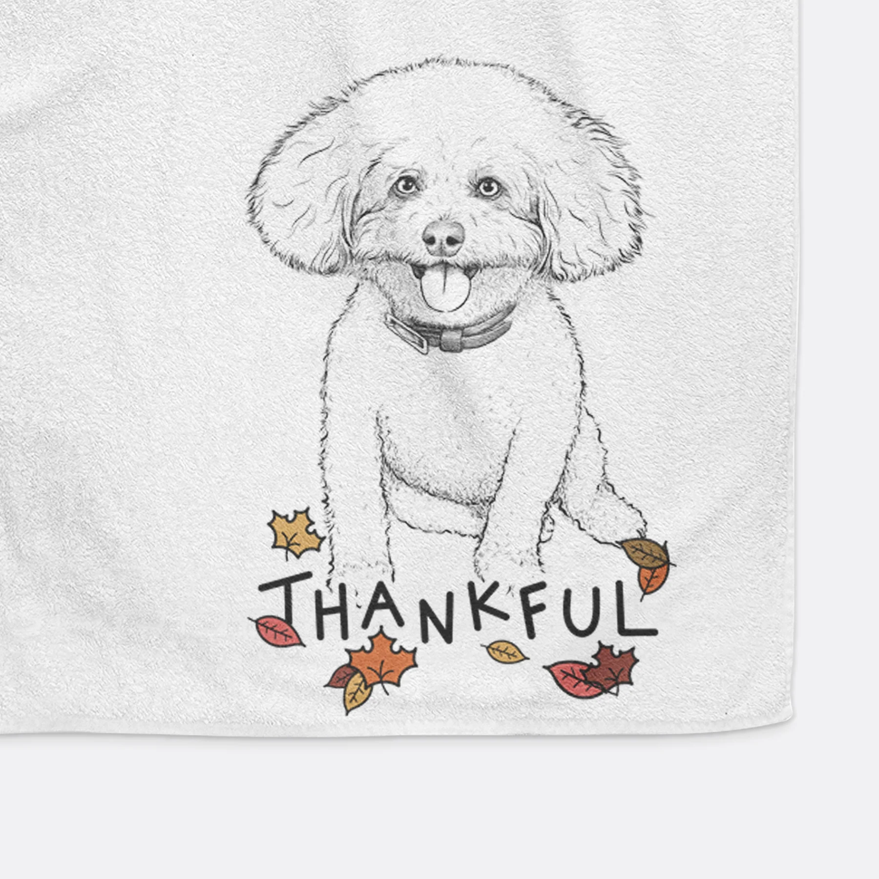 Peyton the Bichon Frise Premium Hand Towel - Image 12