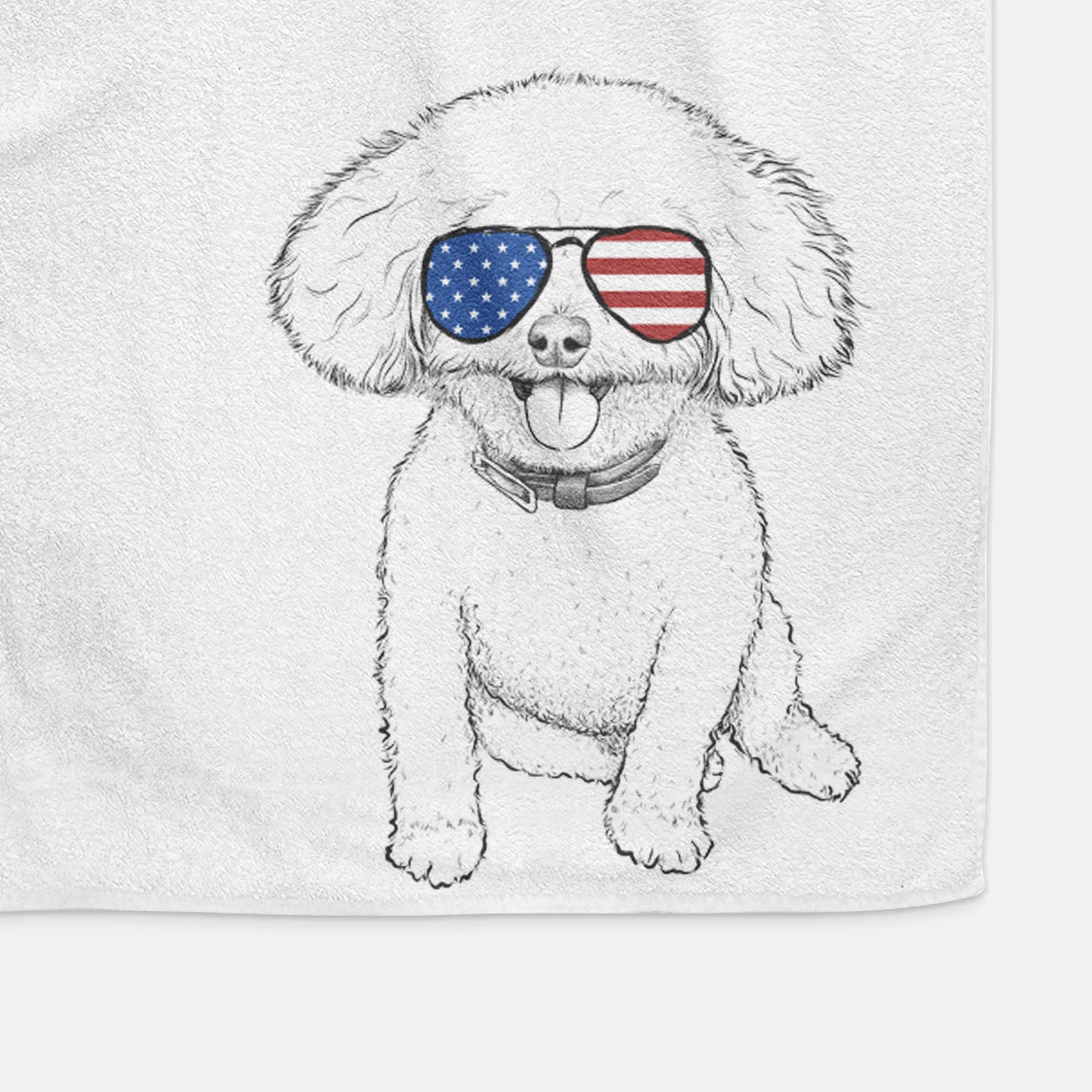 Peyton the Bichon Frise Premium Hand Towel - Image 13