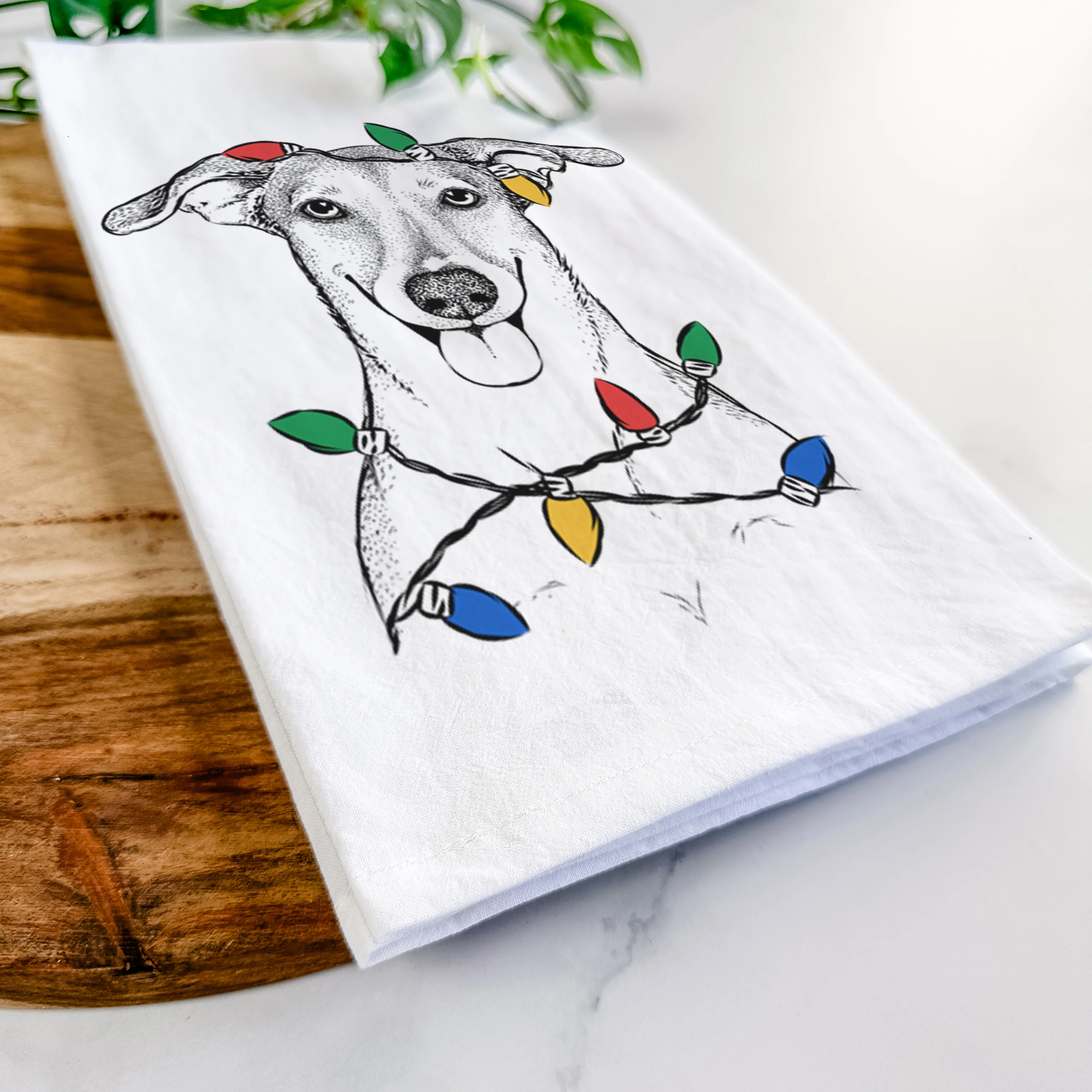 Phoebe the Corgi Mix Tea Towel - Image 10
