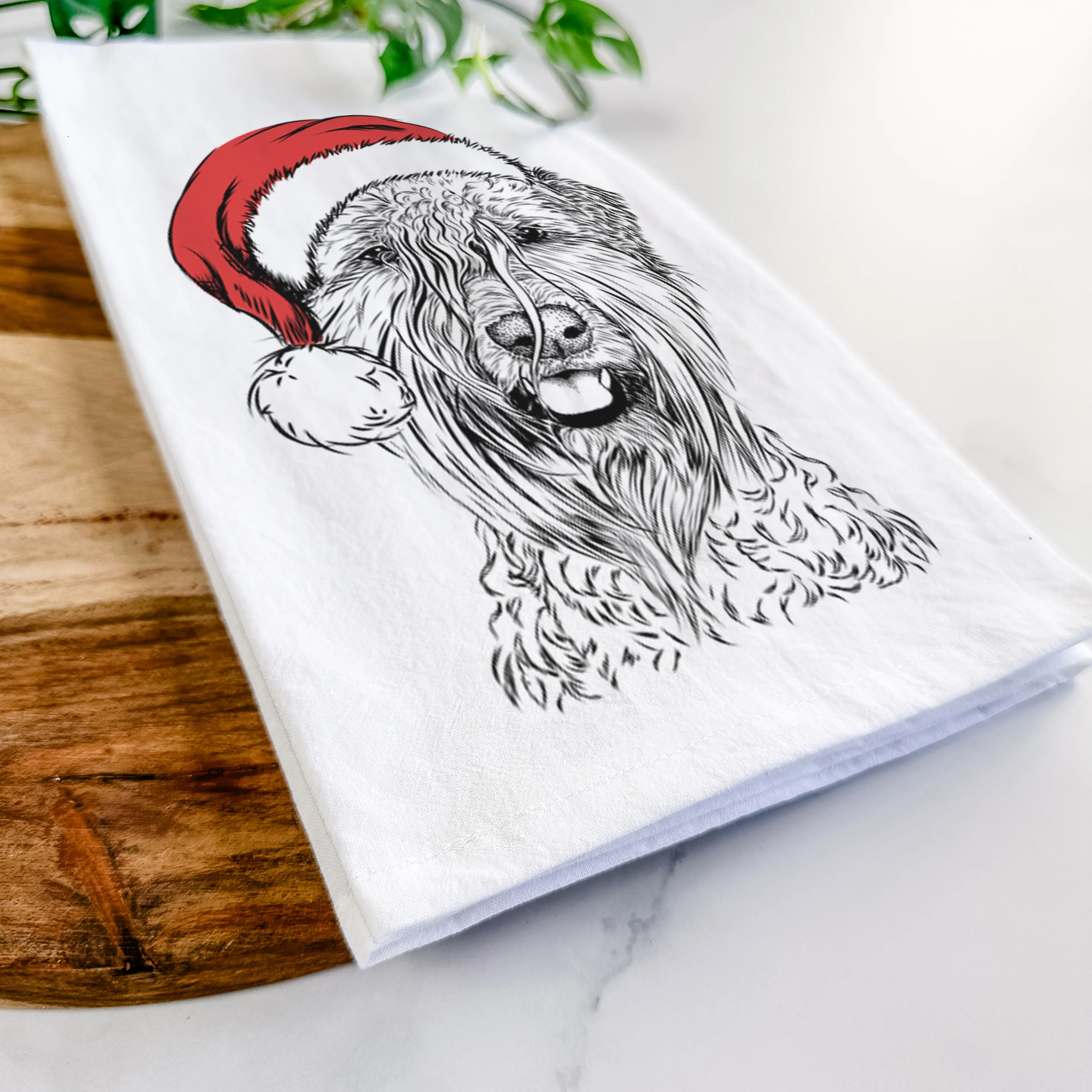 Pierre the Soft Coated Wheaten Terrier Tea Towel - Image 9